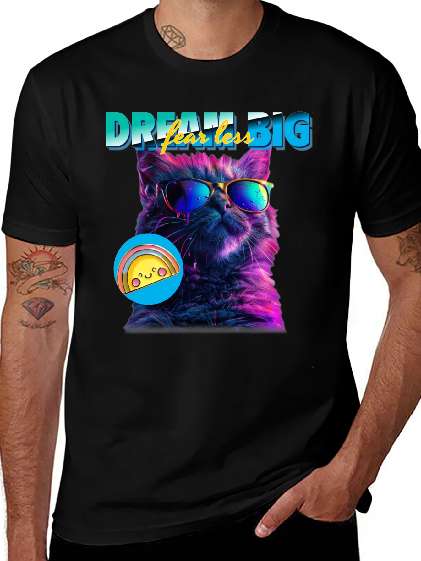 Dream Big Cat T-Shirt - Cool Cat Tee