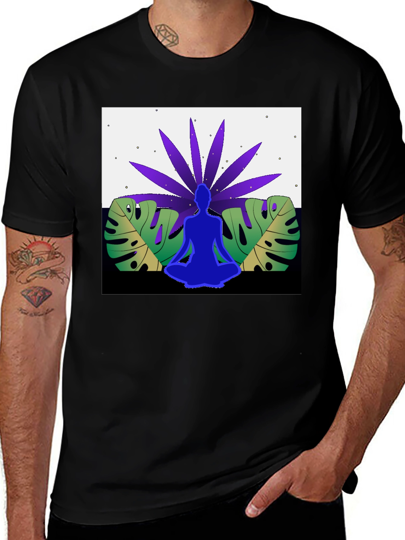 Variant 3 of Yoga Meditation Nature Graphic Tee