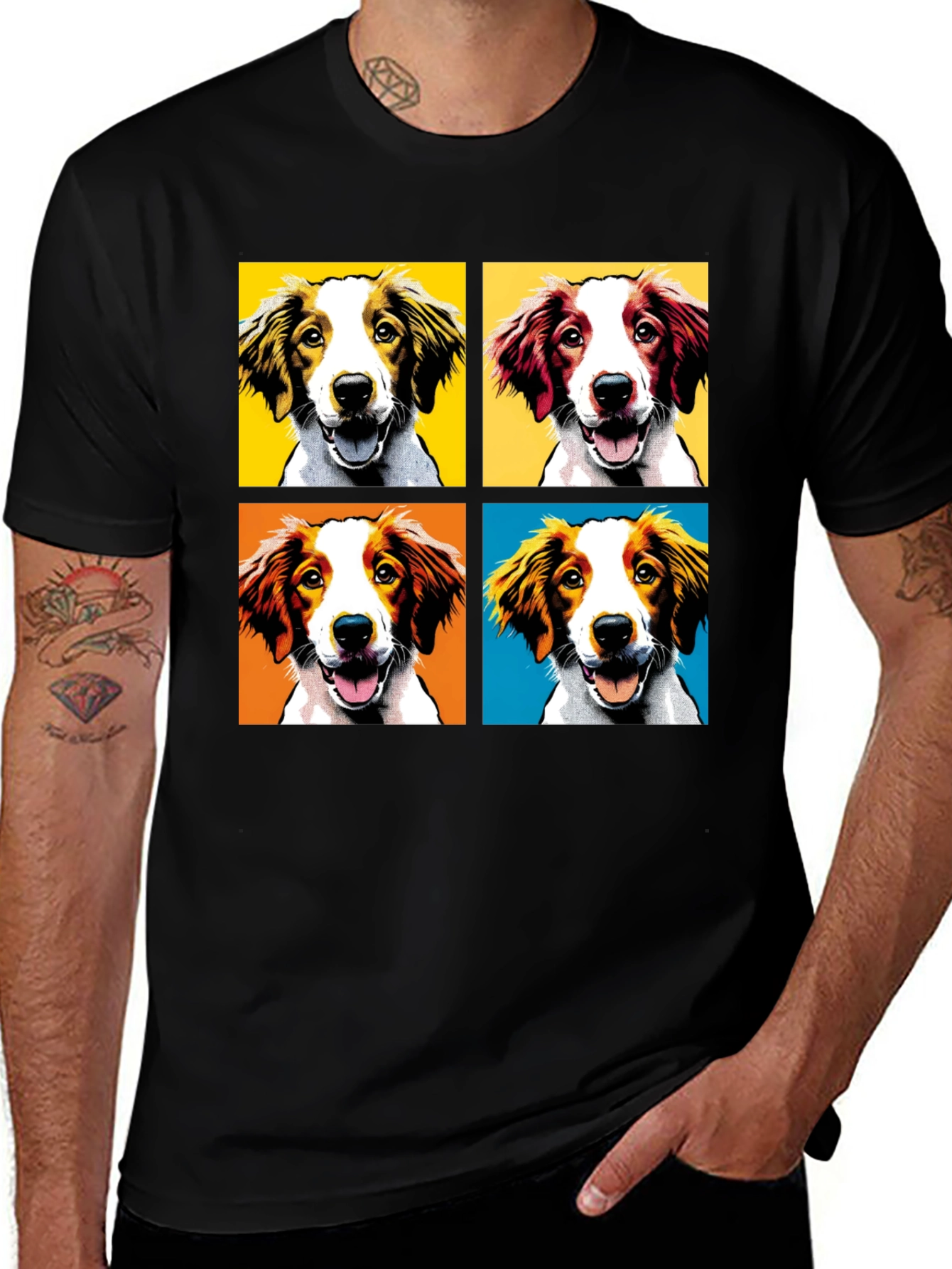 Variant 15 of Pop Art Dog Breed T-Shirt - Unique Graphic Tee