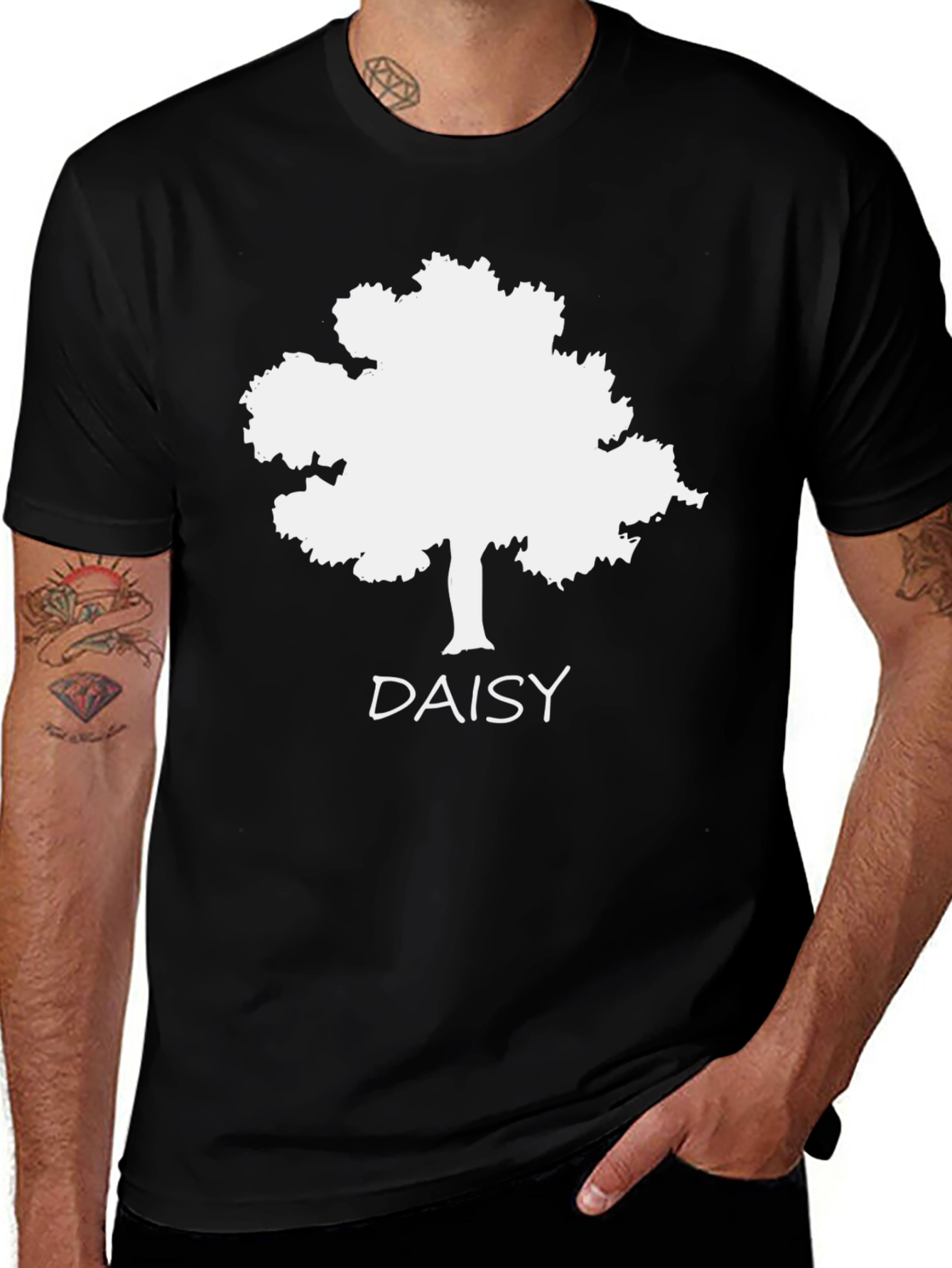 Variant 3 of Daisy Tree Graphic T-Shirt - Nature Inspired Tee