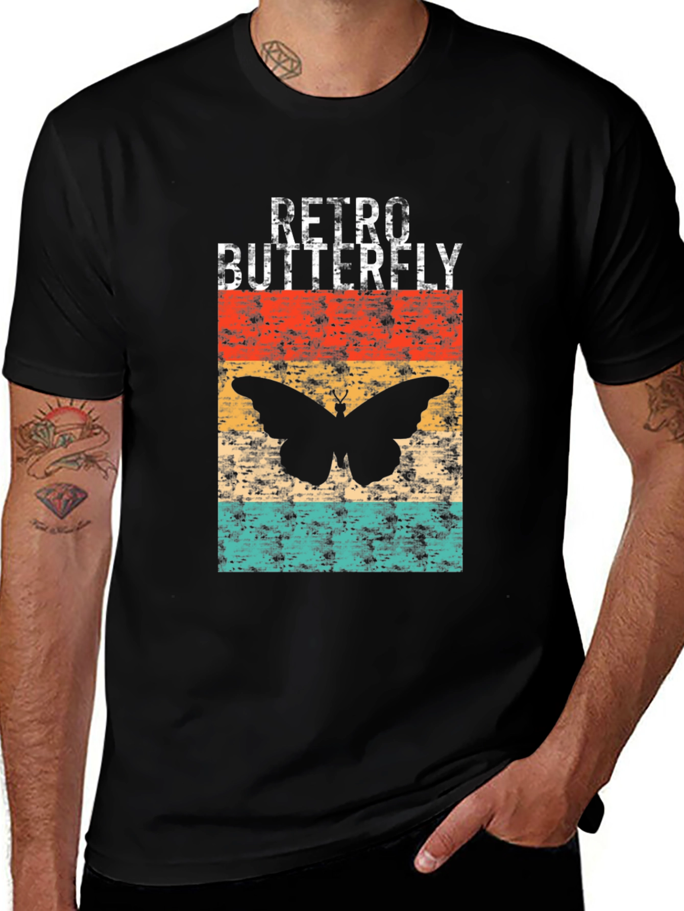 Variant 3 of Retro Butterfly Graphic T-Shirt