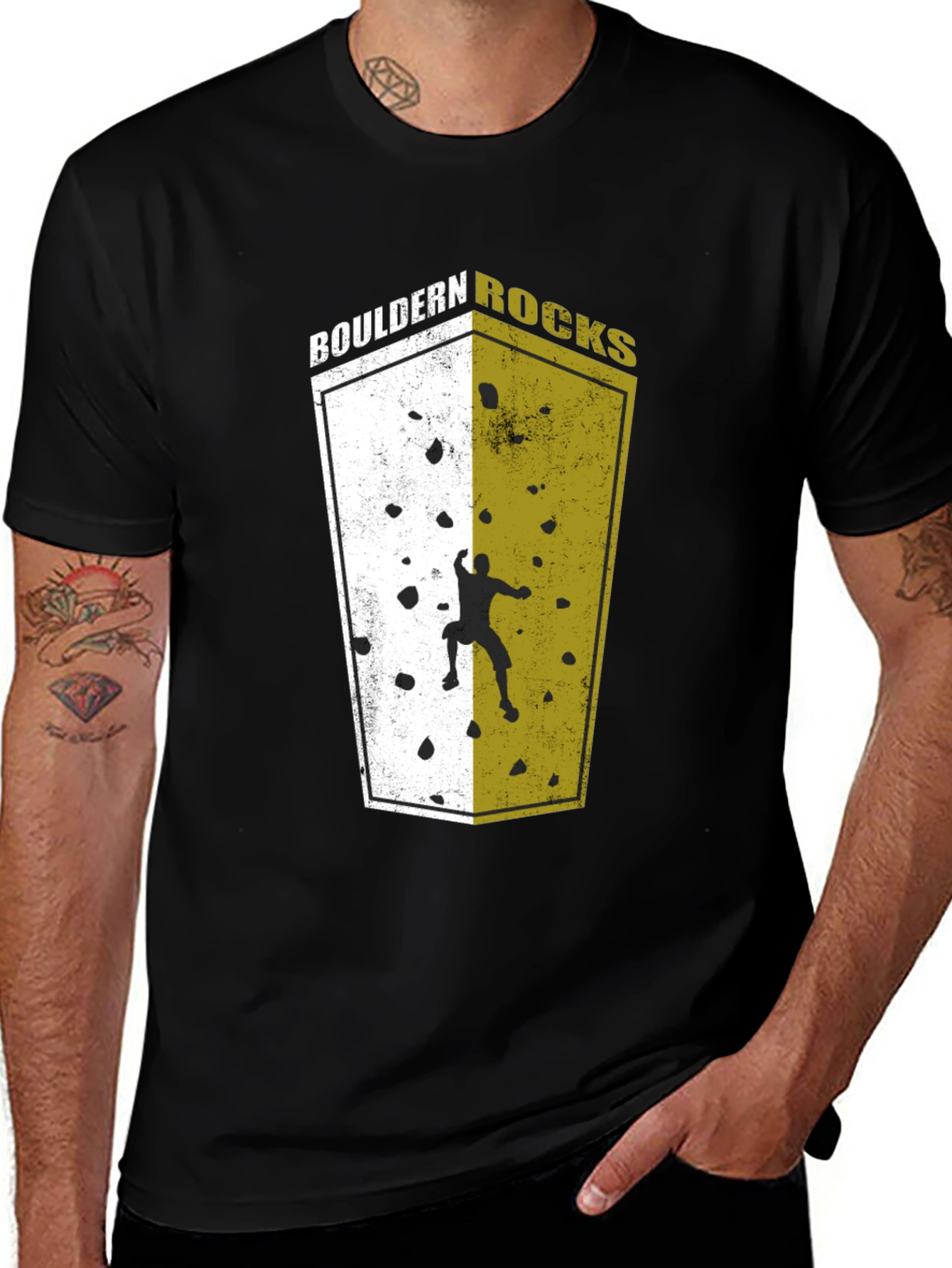Variant 5 of Bouldern Rocks Climbing T-Shirt