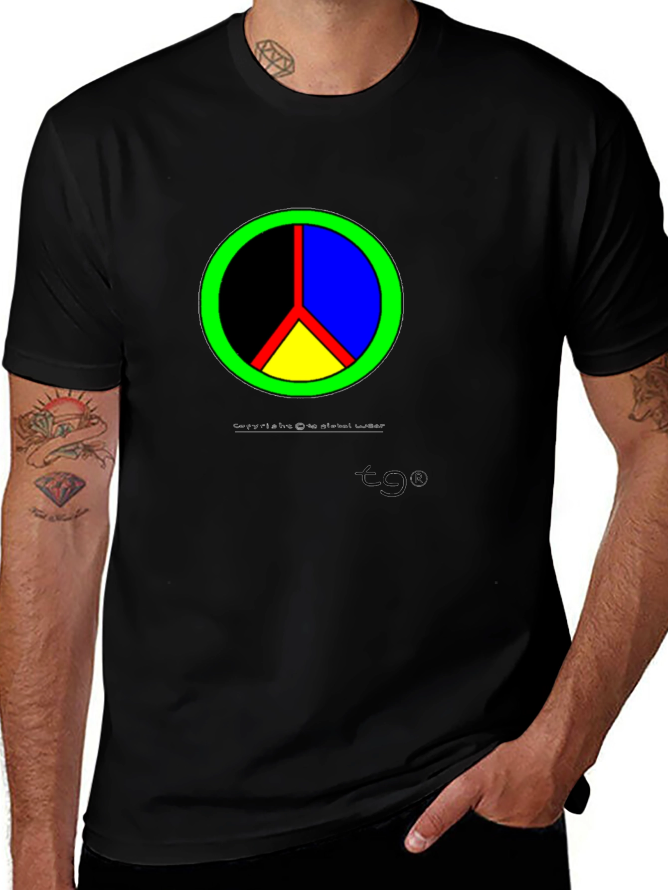 Variant 9 of Colorful Peace Sign T-Shirt