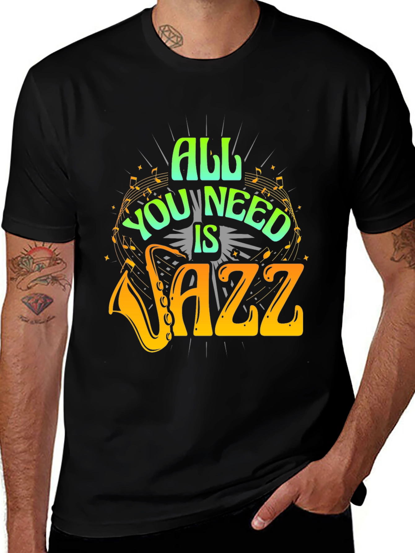 Variant 3 of All You Need is Jazz T-Shirt - Music Lover Tee