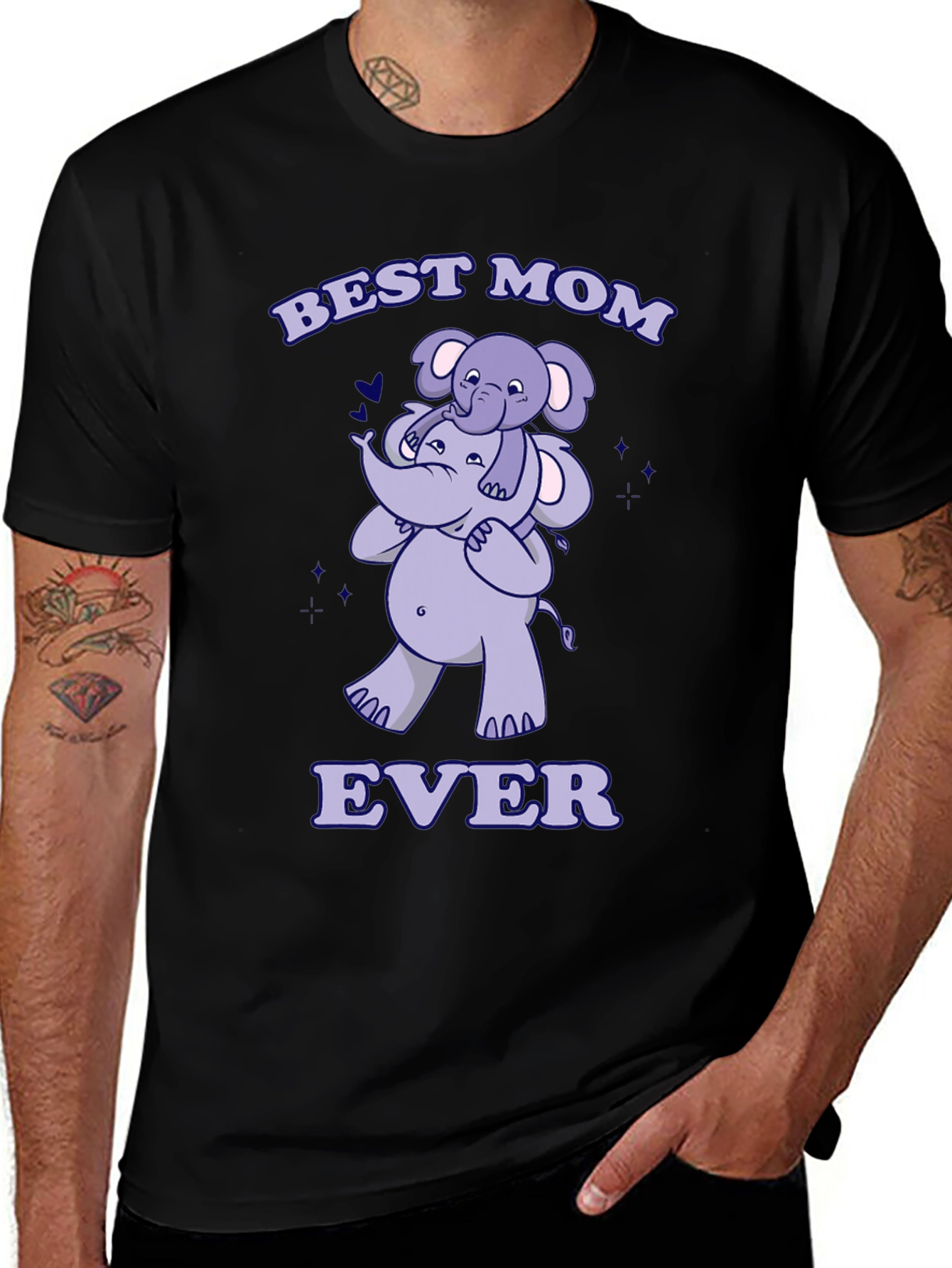 Variant 17 of Best Mom Ever Elephant Graphic Tee - Unisex T-Shirt