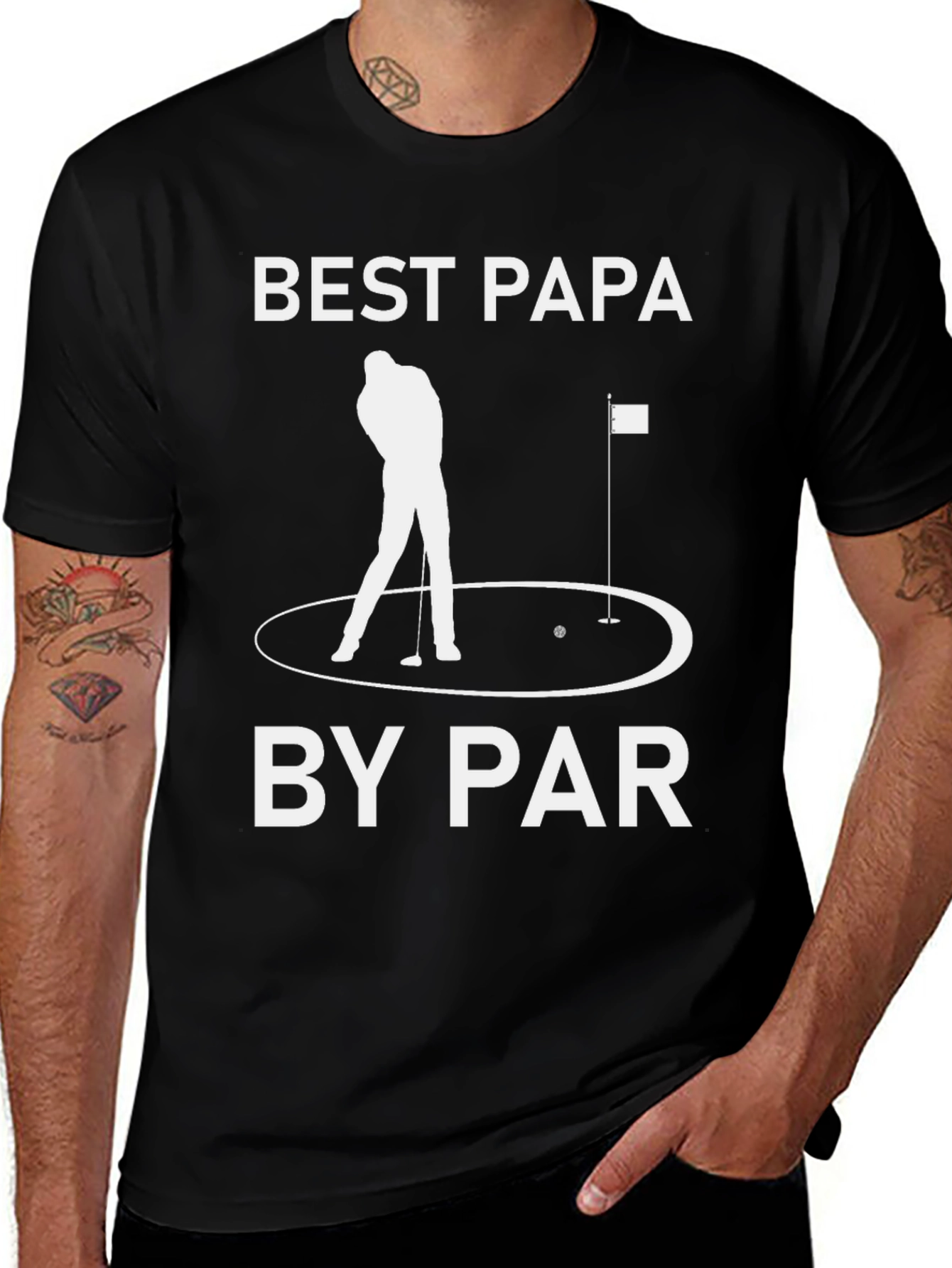 Variant 11 of Best Papa by Par Golf T-Shirt - Father's Day