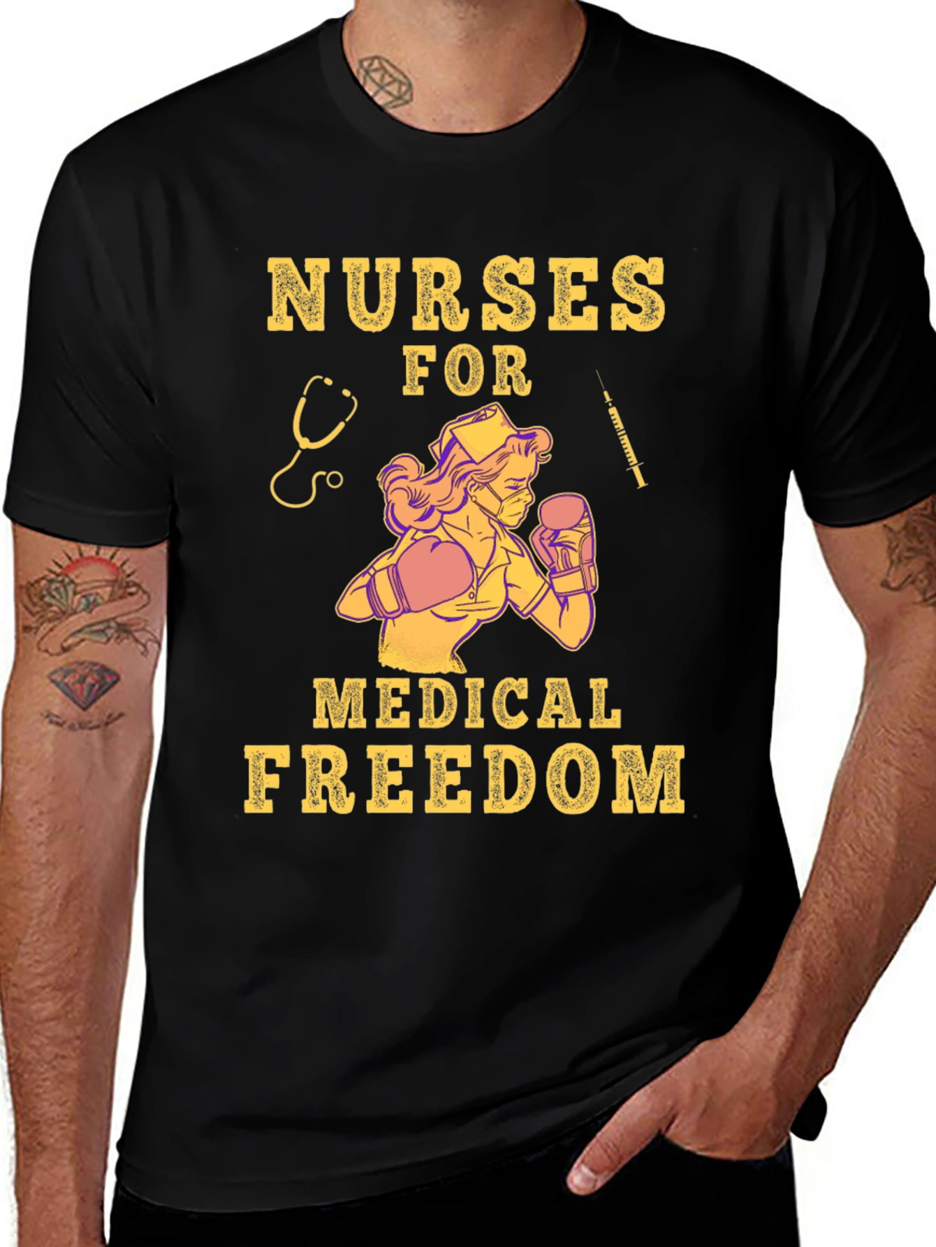 Variant 20 of Nurses for Medical Freedom Graphic T-Shirt