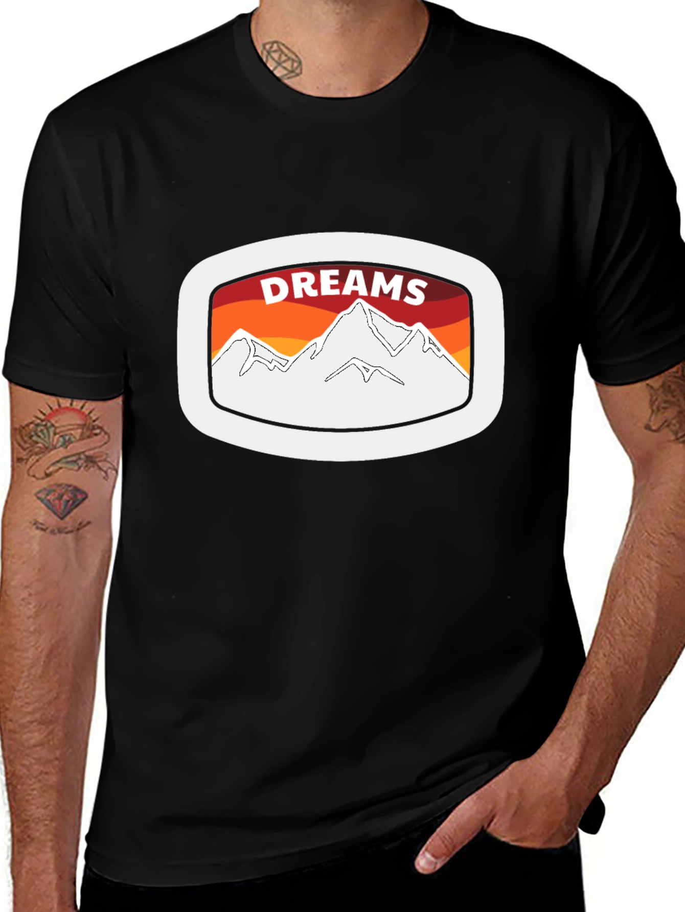 Variant 22 of Dreams Mountain Graphic Tee - Adventure Shirt
