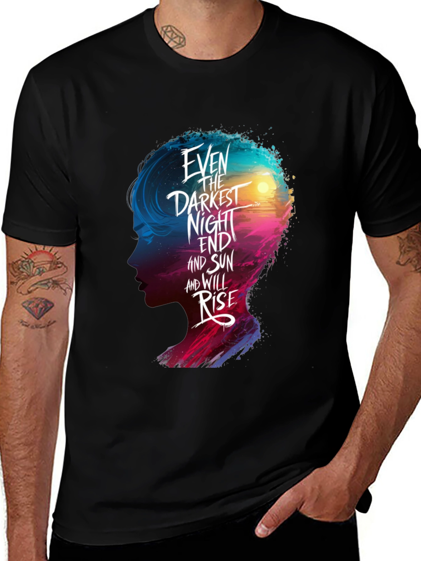 Variant 9 of Even The Darkest Night T-Shirt - Comfort Fit