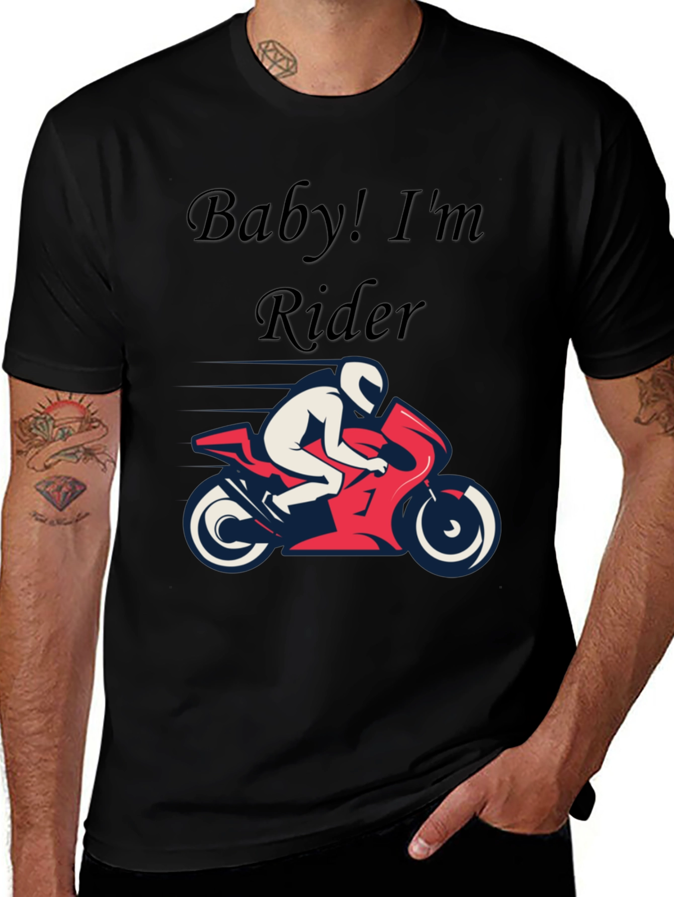 Variant 27 of Baby! I'm a Rider Graphic T-Shirt