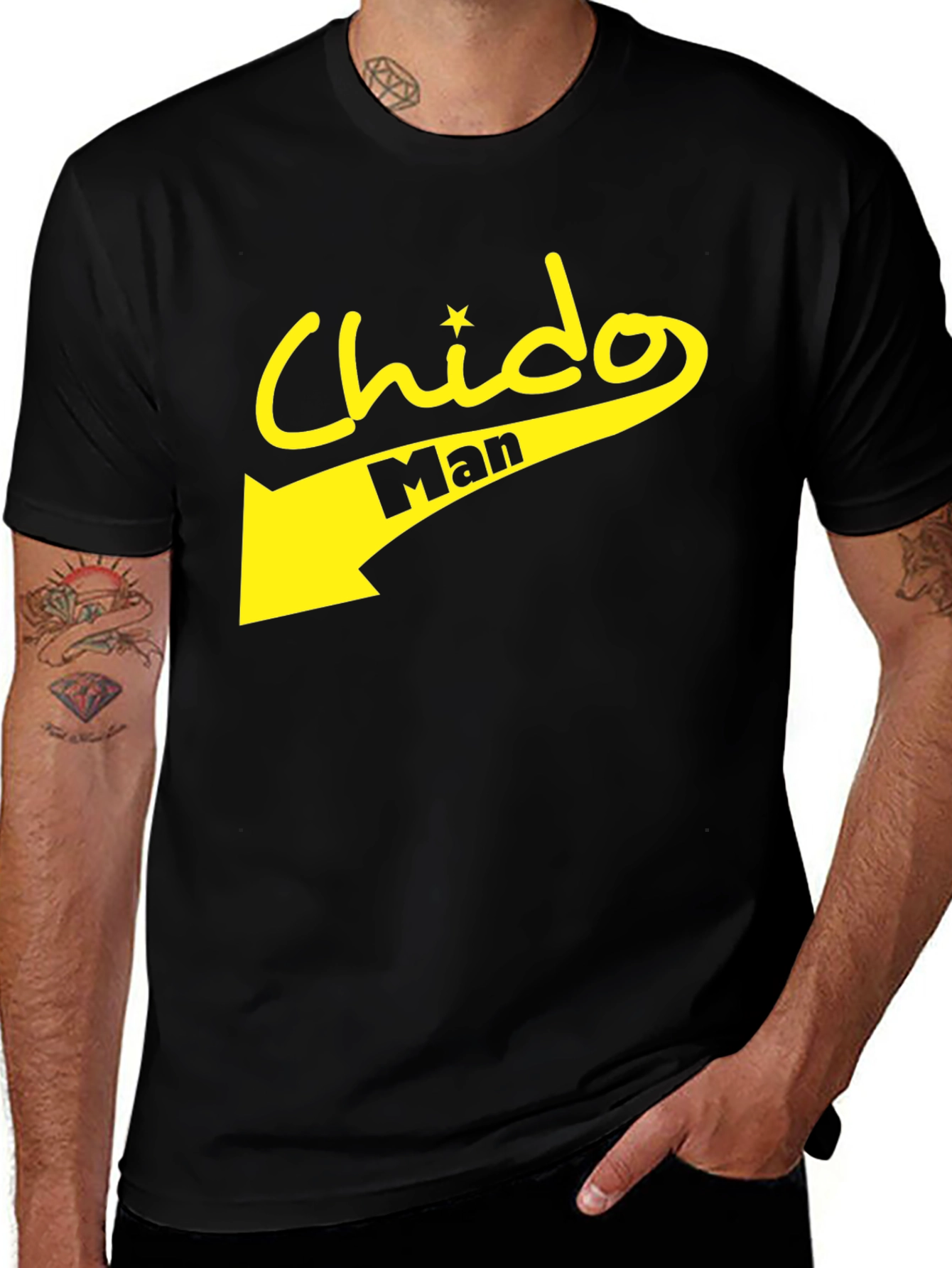 Variant 22 of Chido Man Black T-Shirt Graphic Tee
