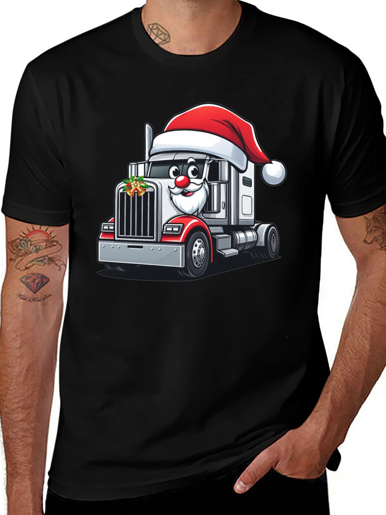 Variant 5 of Christmas Trucker T-Shirt - Holiday Road