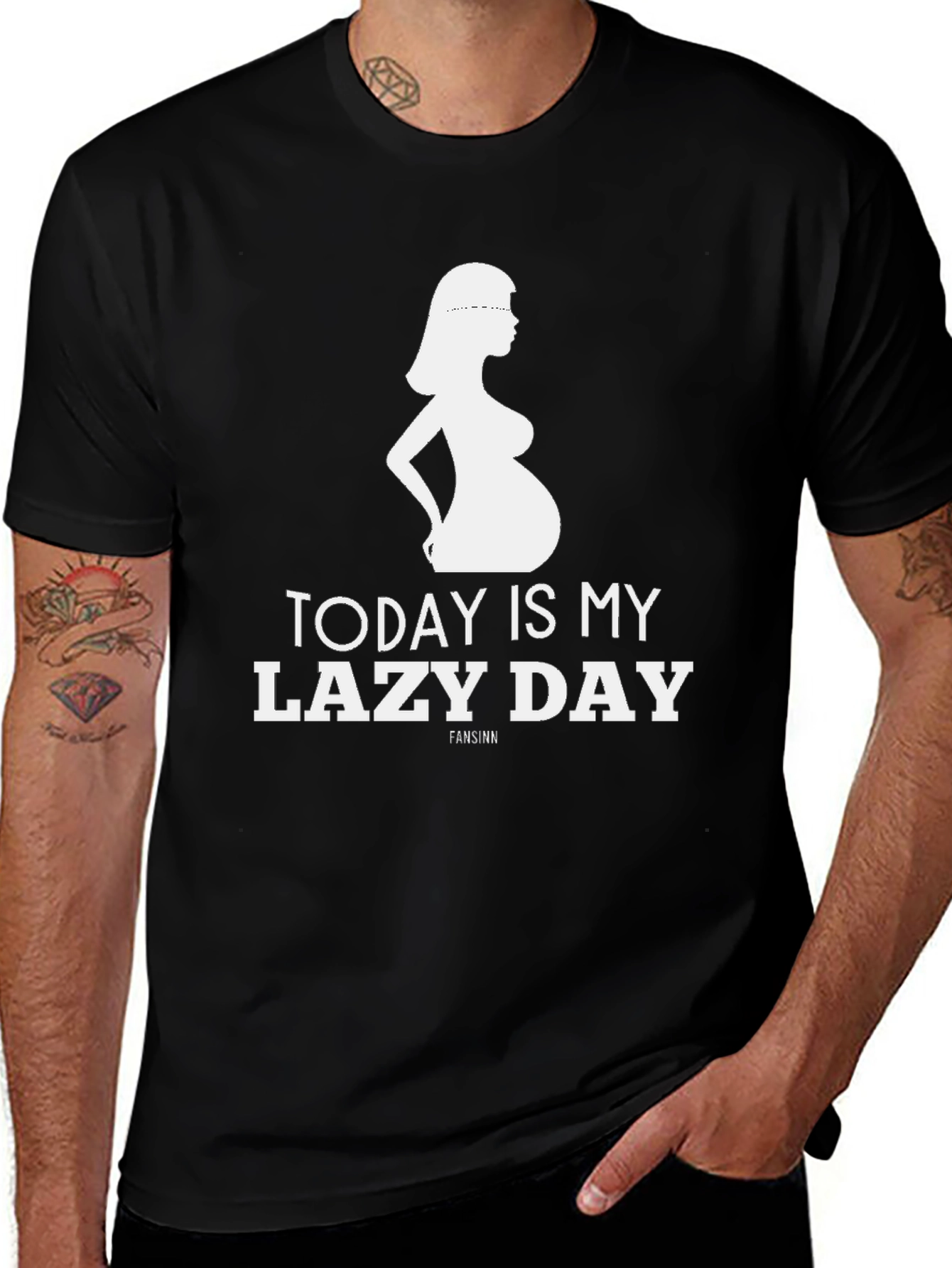Funny Pregnancy T-Shirt - Lazy Day Tee