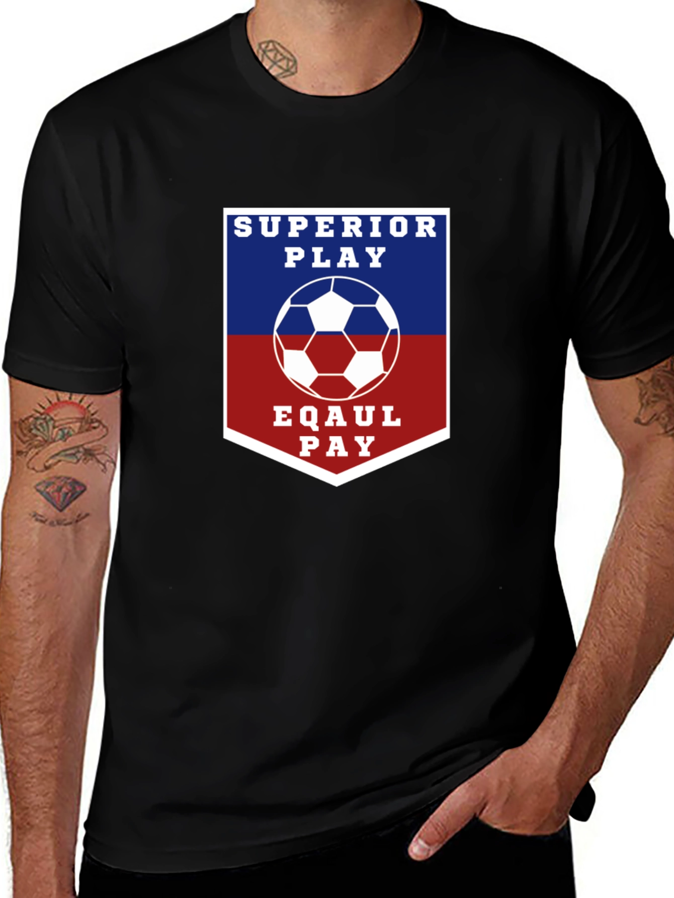 Variant 22 of Superior Play Eqaul Pay Soccer T-Shirt