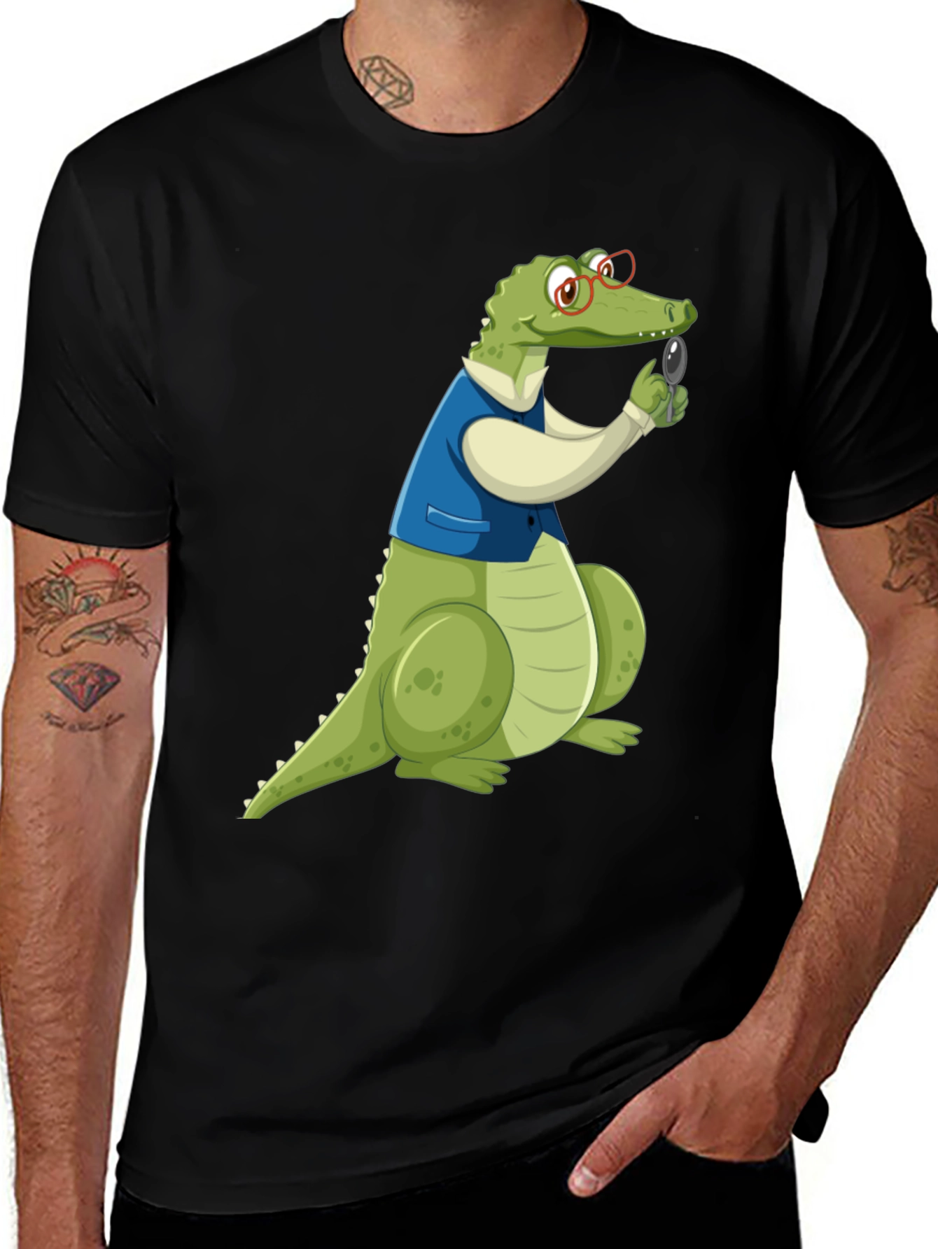 Variant 15 of Cartoon Alligator Detective Graphic T-Shirt