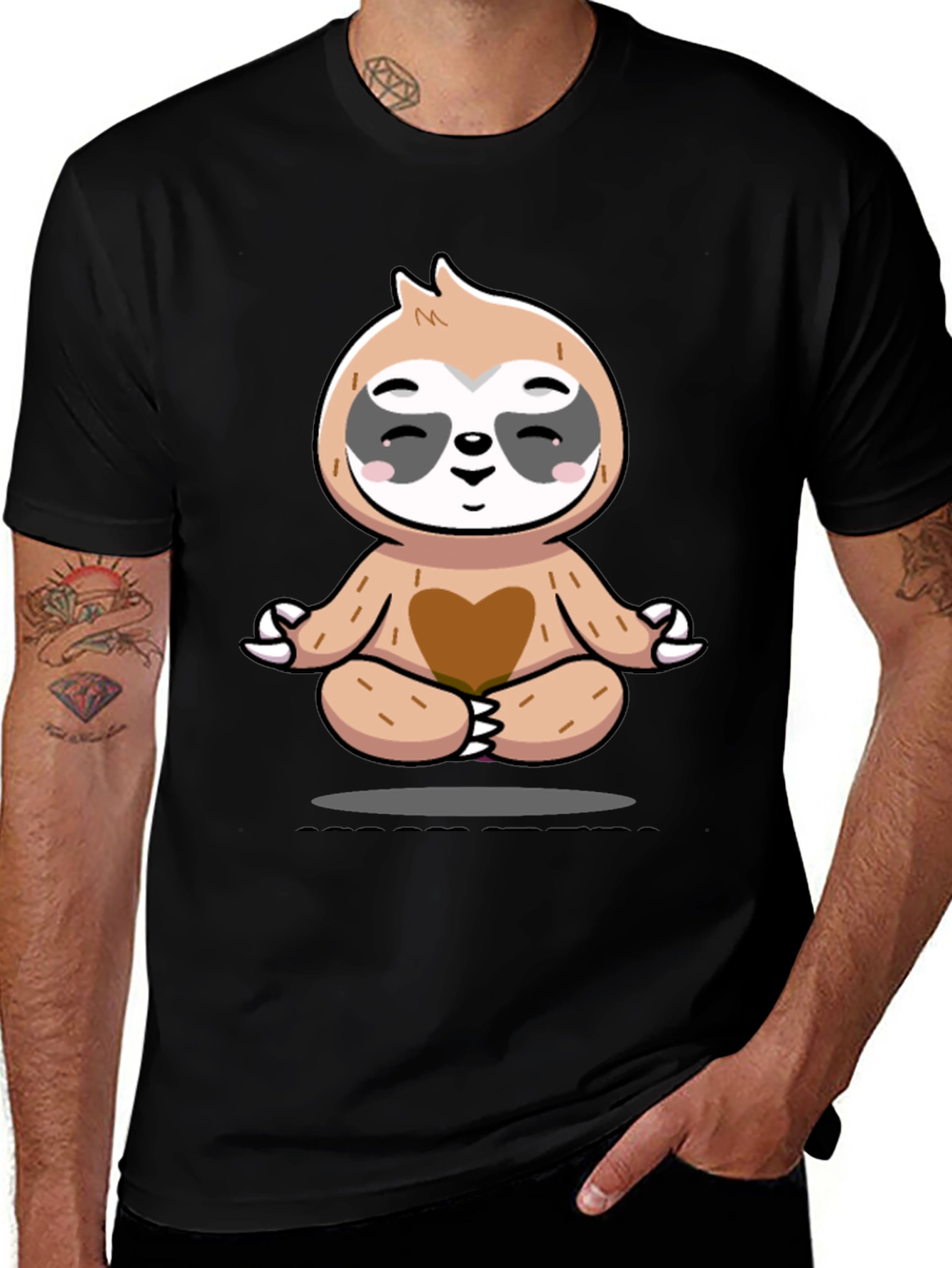 Variant 15 of Zen Sloth T-Shirt - Relaxed Vibe