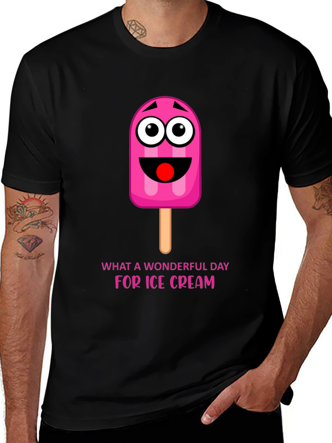Variant 12 of Ice Cream Day Tee: Fun Cartoon Popsicle Graphic T-Shirt