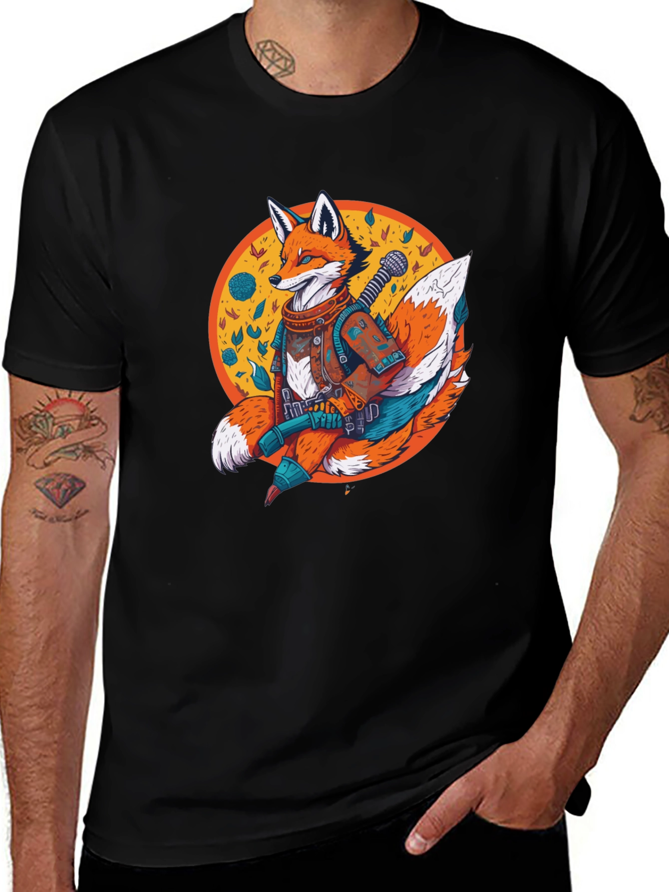 Variant 24 of Urban Fox Graphic Tee - Unique Streetwear Style
