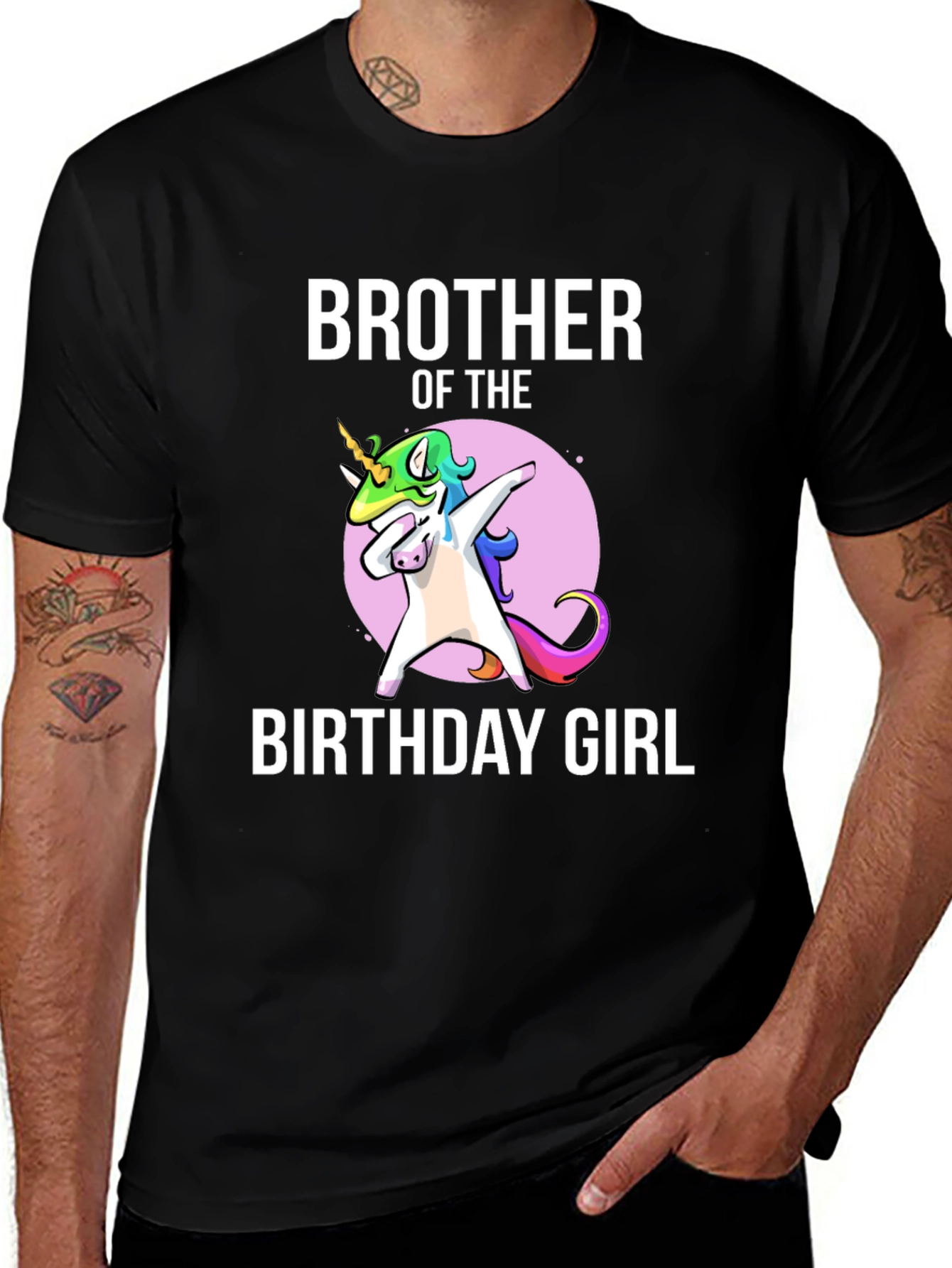 Variant 7 of Brother of the Birthday Girl Unicorn T-Shirt