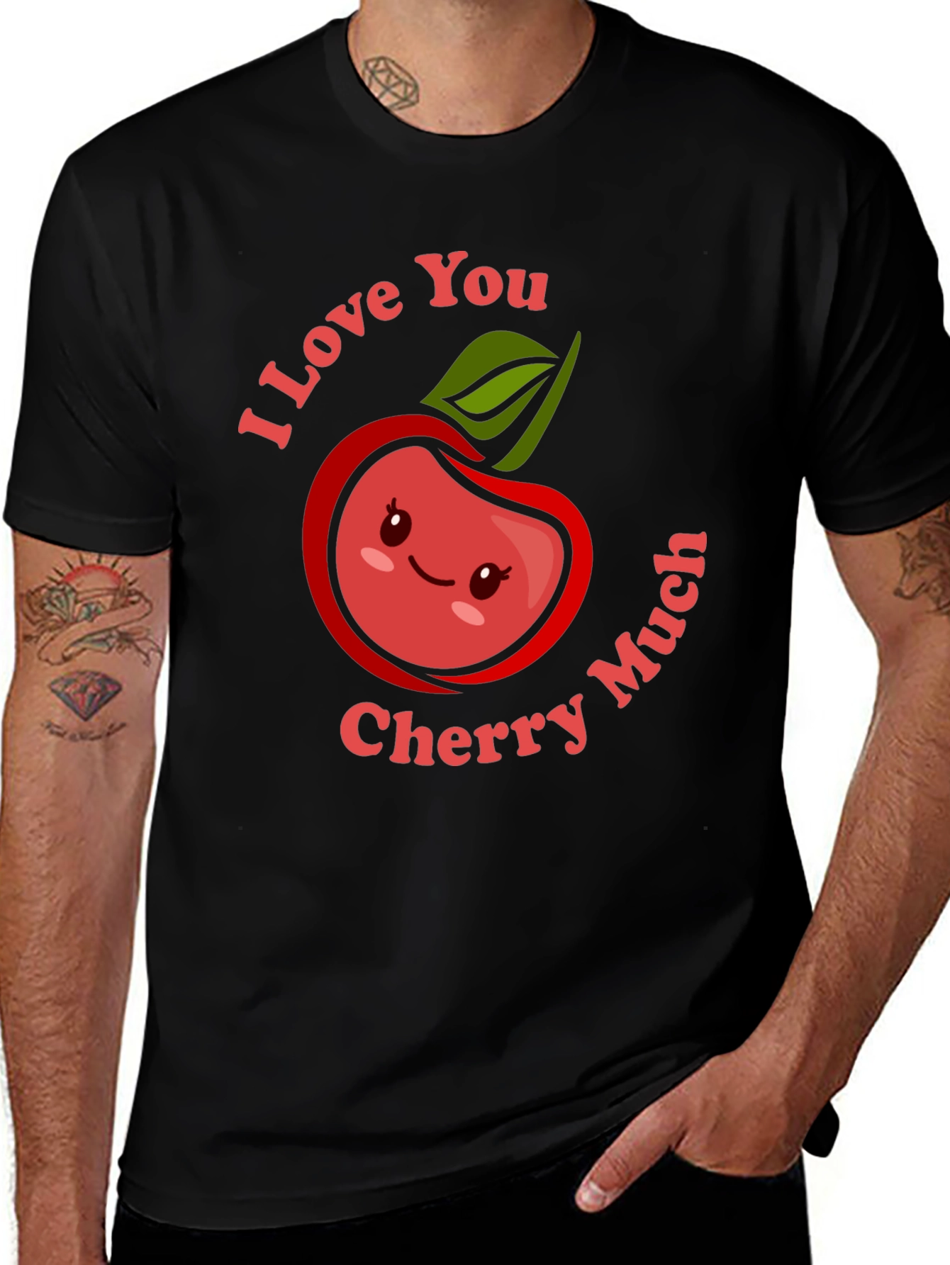 I Love You Cherry Much Graphic Tee