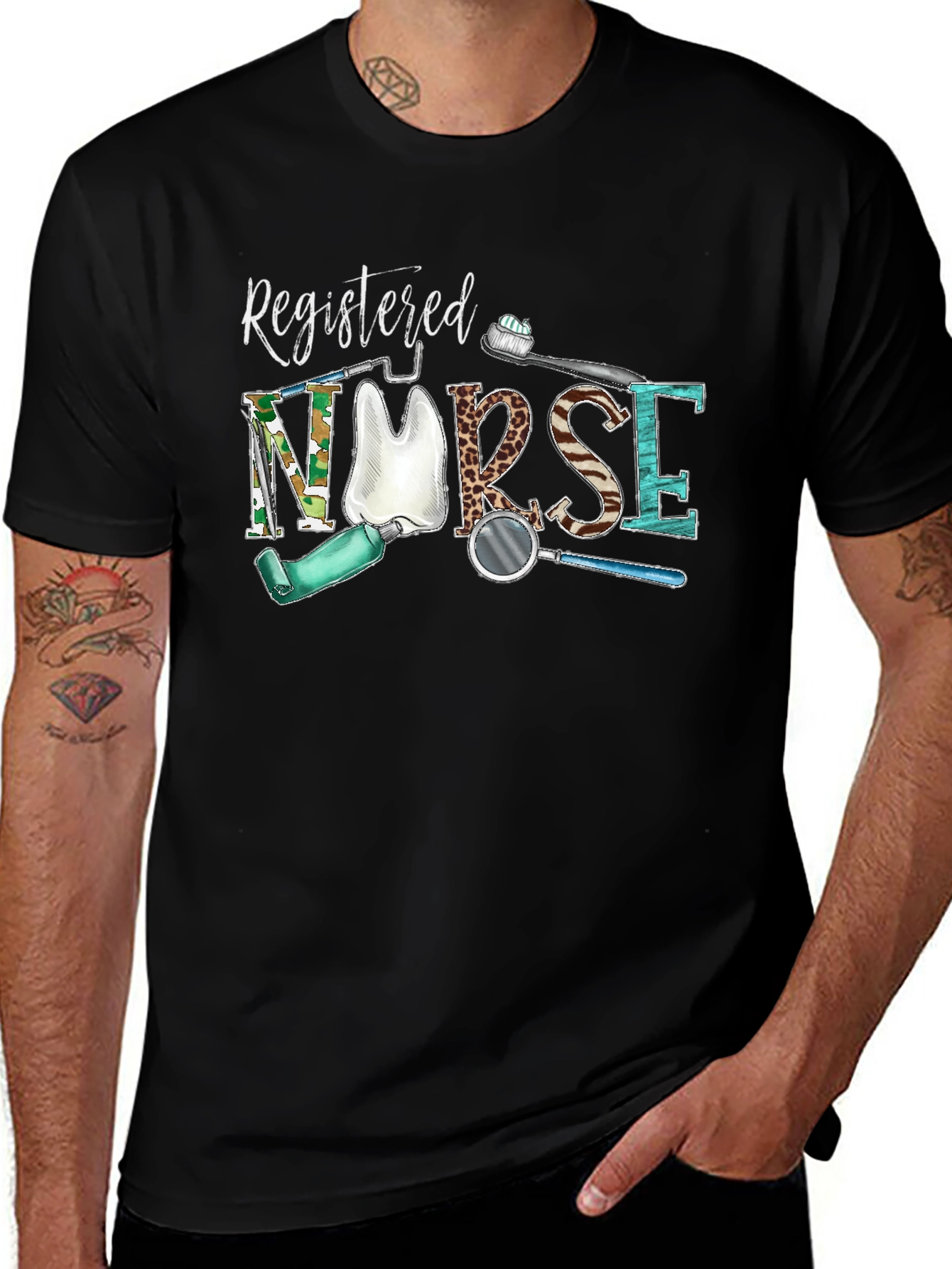 Variant 17 of Registered Nurse Dentist T-Shirt