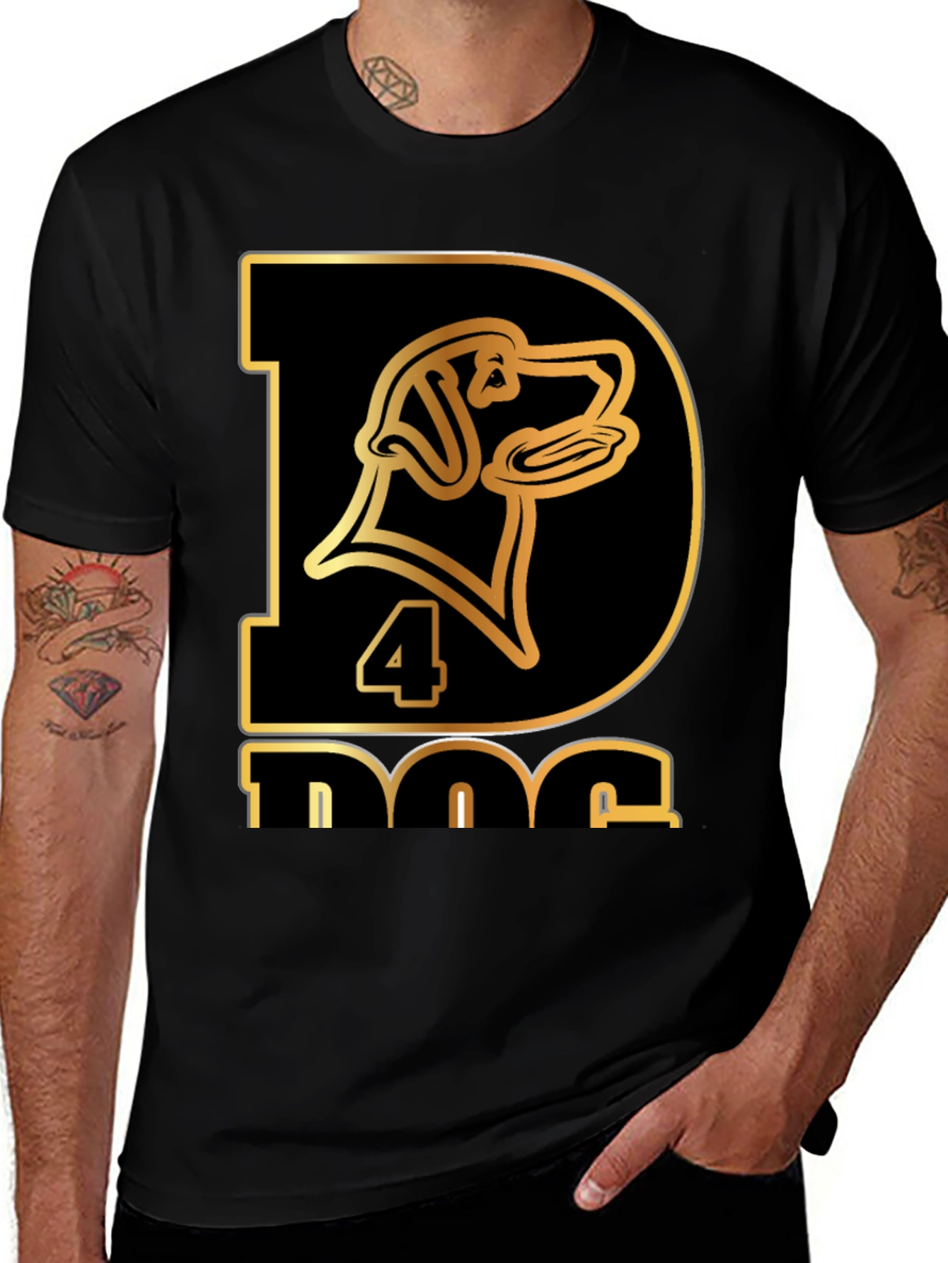 Variant 24 of D 4 Dog Graphic Tee - Stylish & Unique
