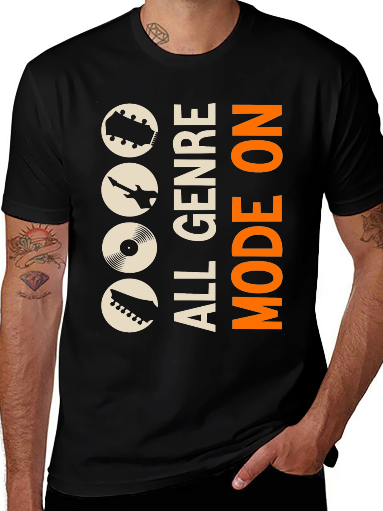 Variant 7 of All Genre Mode On Graphic T-Shirt
