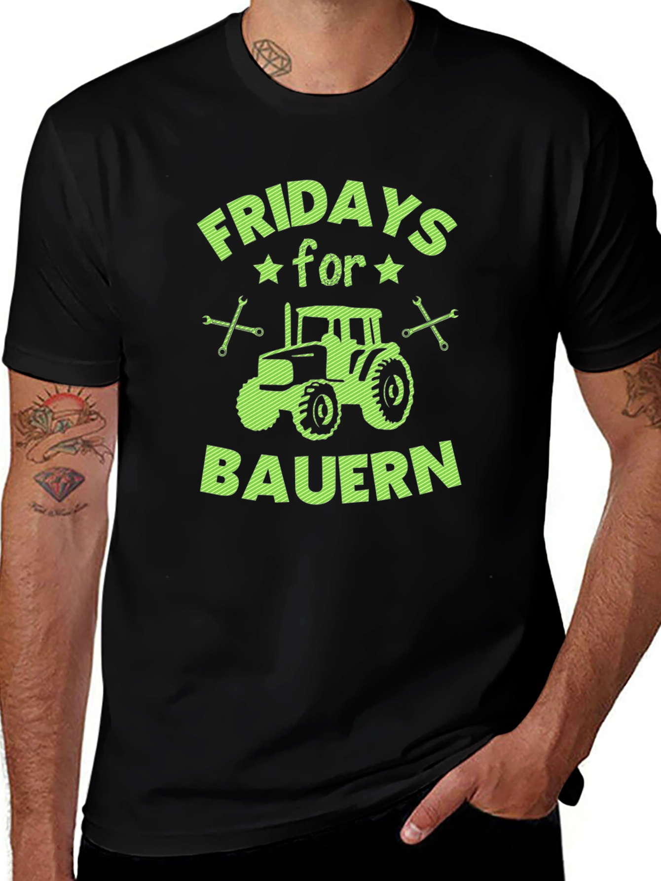 Variant 28 of Fridays For Bauern T-Shirt Tractor Design