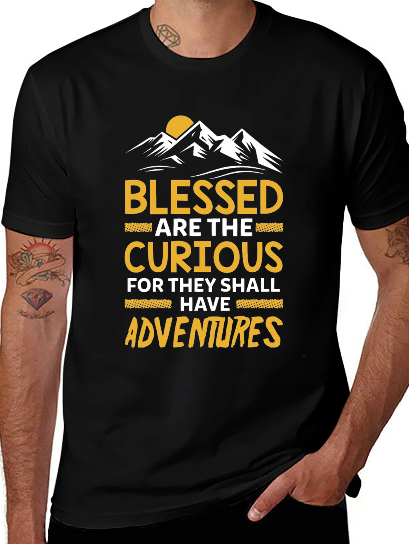 Variant 16 of Blessed Are The Curious Graphic Tee