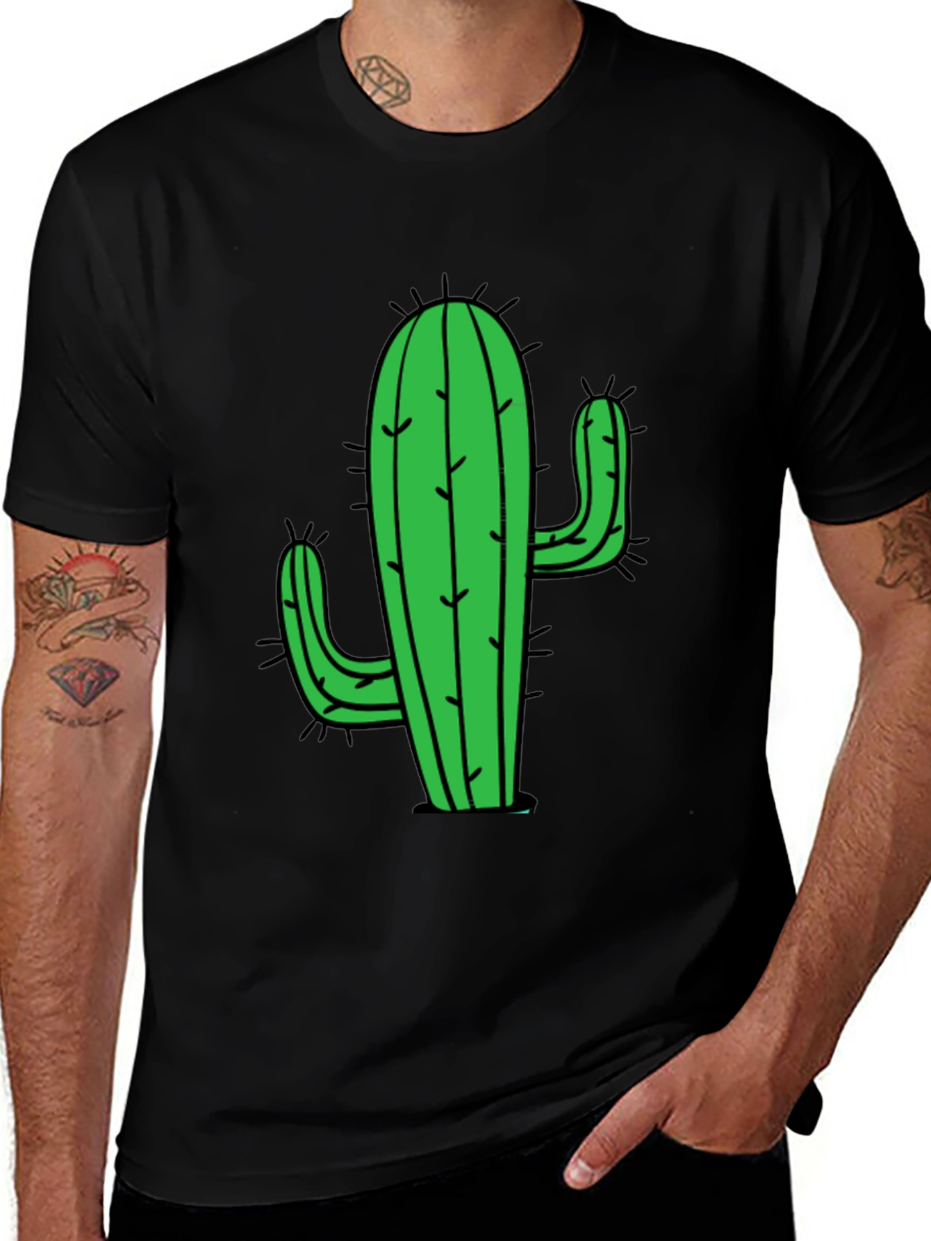 Variant 18 of Cactus Graphic Tee - Stylish Desert Plant Shirt
