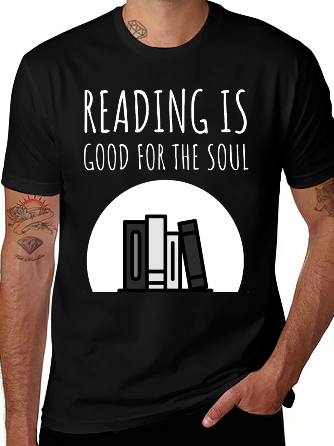 Variant 30 of Reading is Good for the Soul T-Shirt
