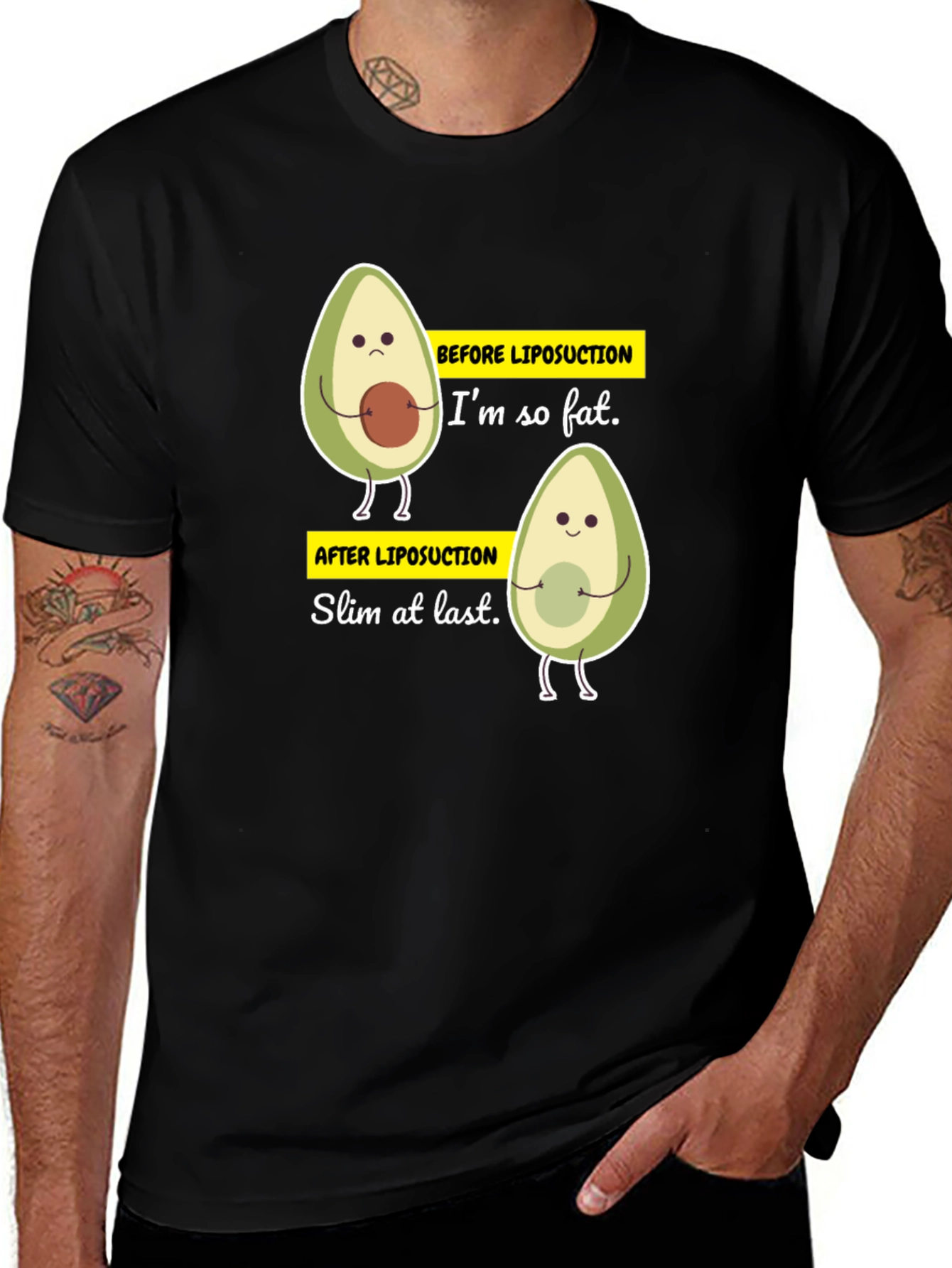 Variant 4 of Avocado Liposuction T-Shirt