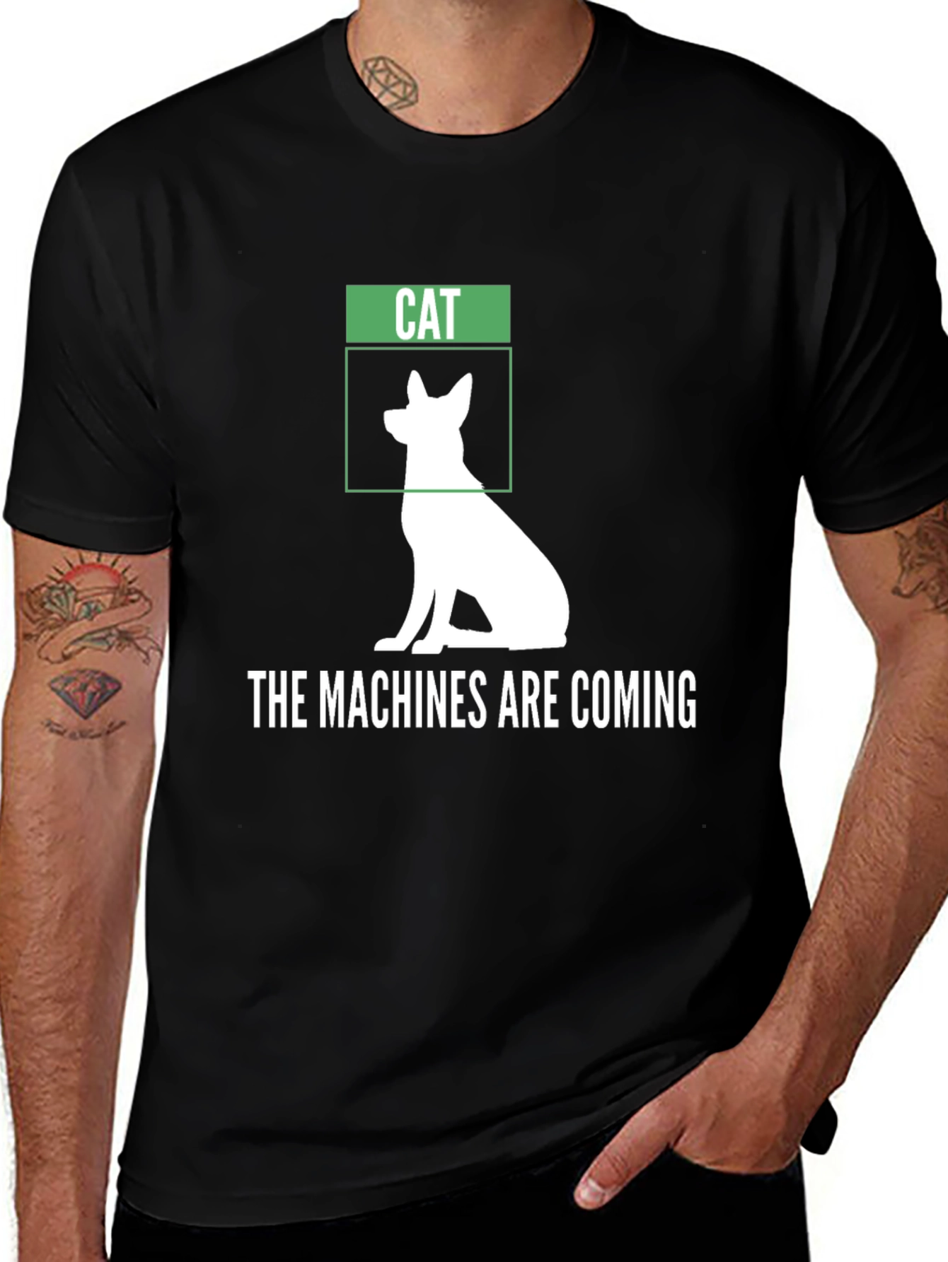 Variant 26 of The Machines Are Coming Funny AI T-Shirt