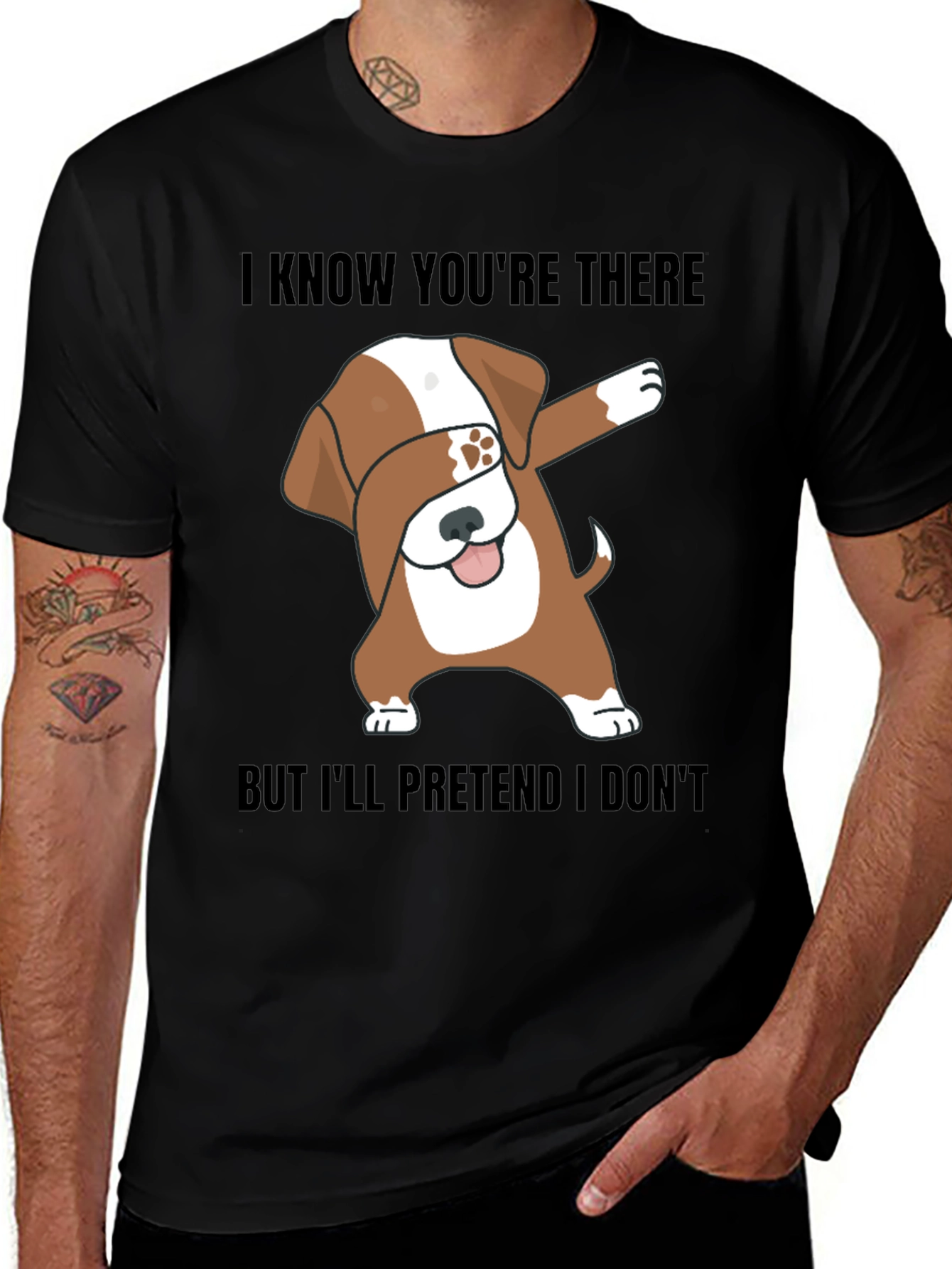 Variant 3 of Funny Dog Dabbing Graphic T-Shirt