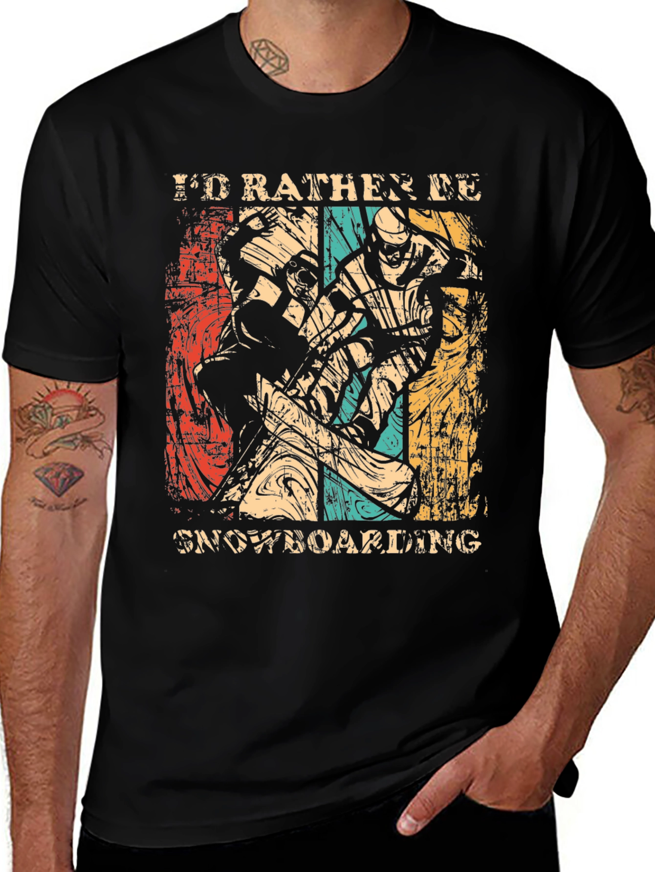 Variant 6 of Snowboarding Graphic Tee | Vintage Style