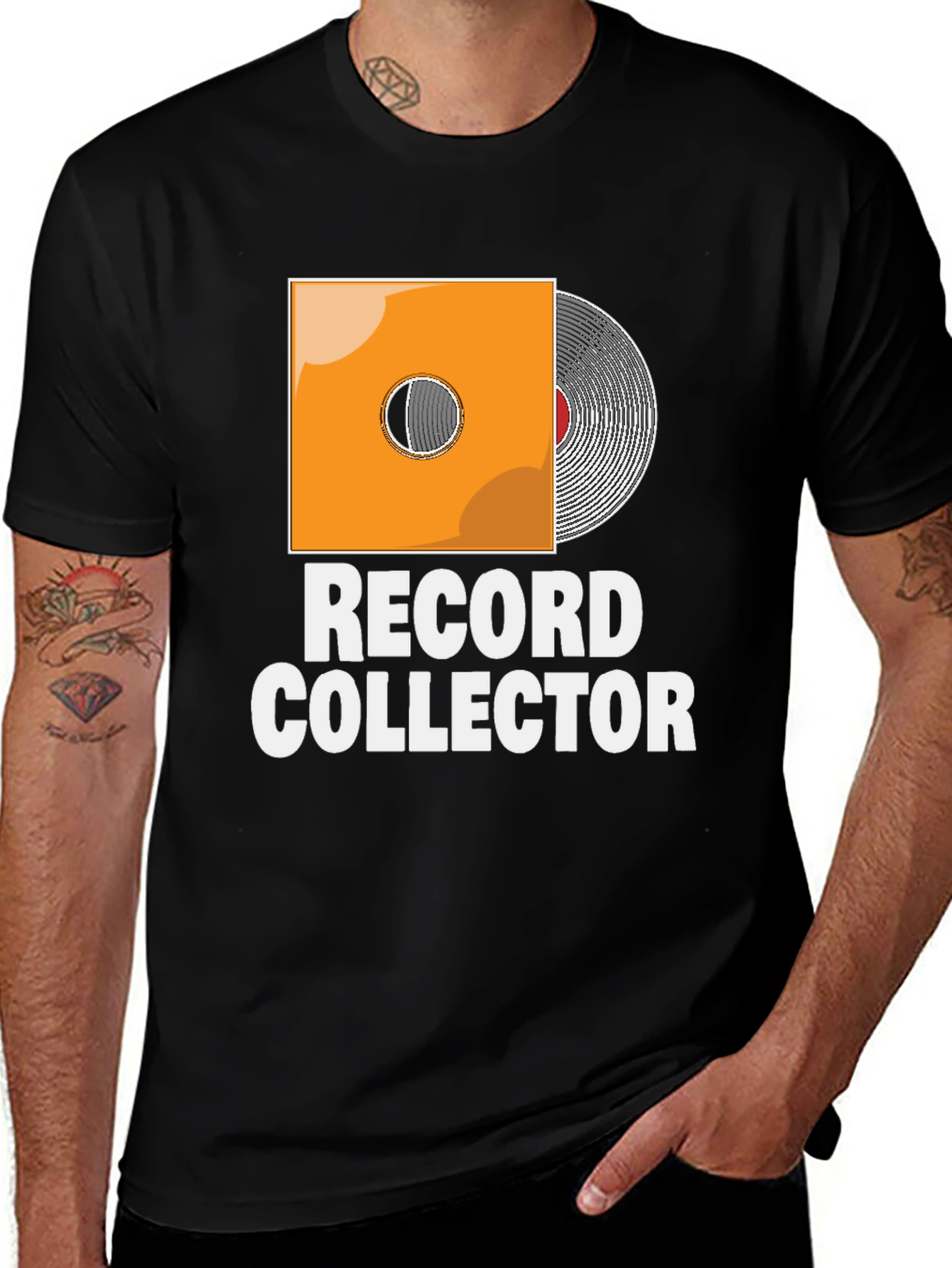 Record Collector Graphic T-Shirt Music Lover Tee