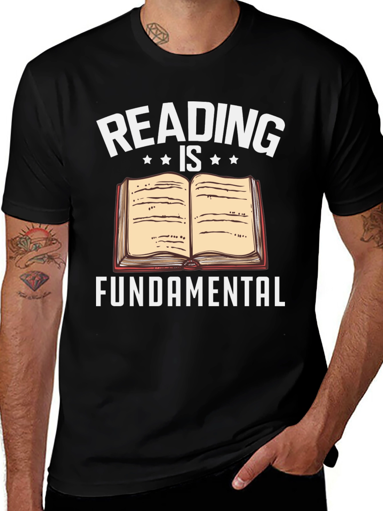 Variant 7 of Reading is Fundamental T-Shirt, Book Lover Tee