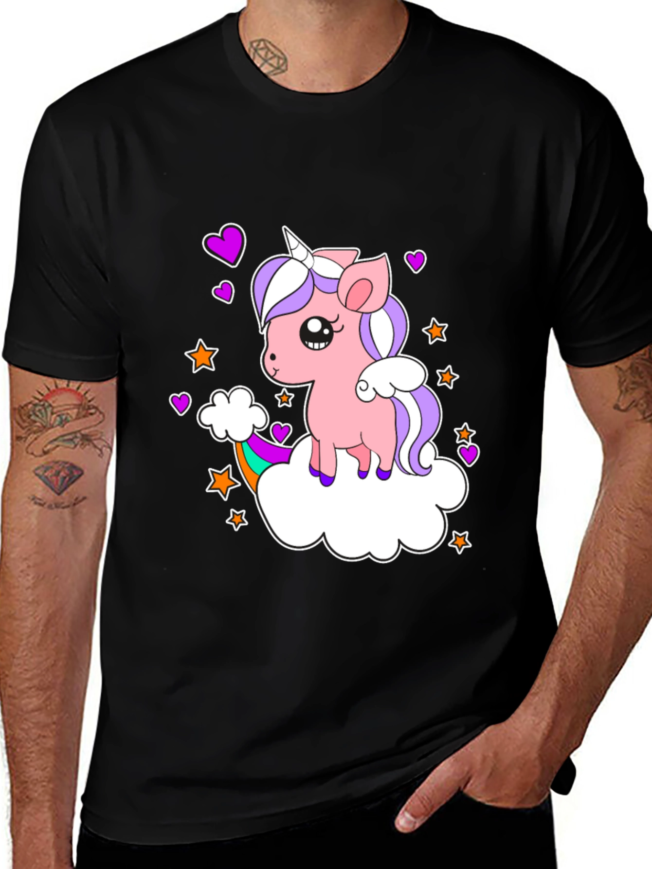 Cute Unicorn T-Shirt: Whimsical Rainbow Design