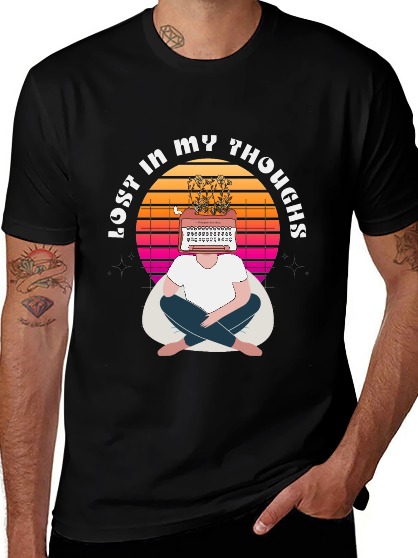 Variant 20 of Lost In My Thoughts Graphic T-Shirt