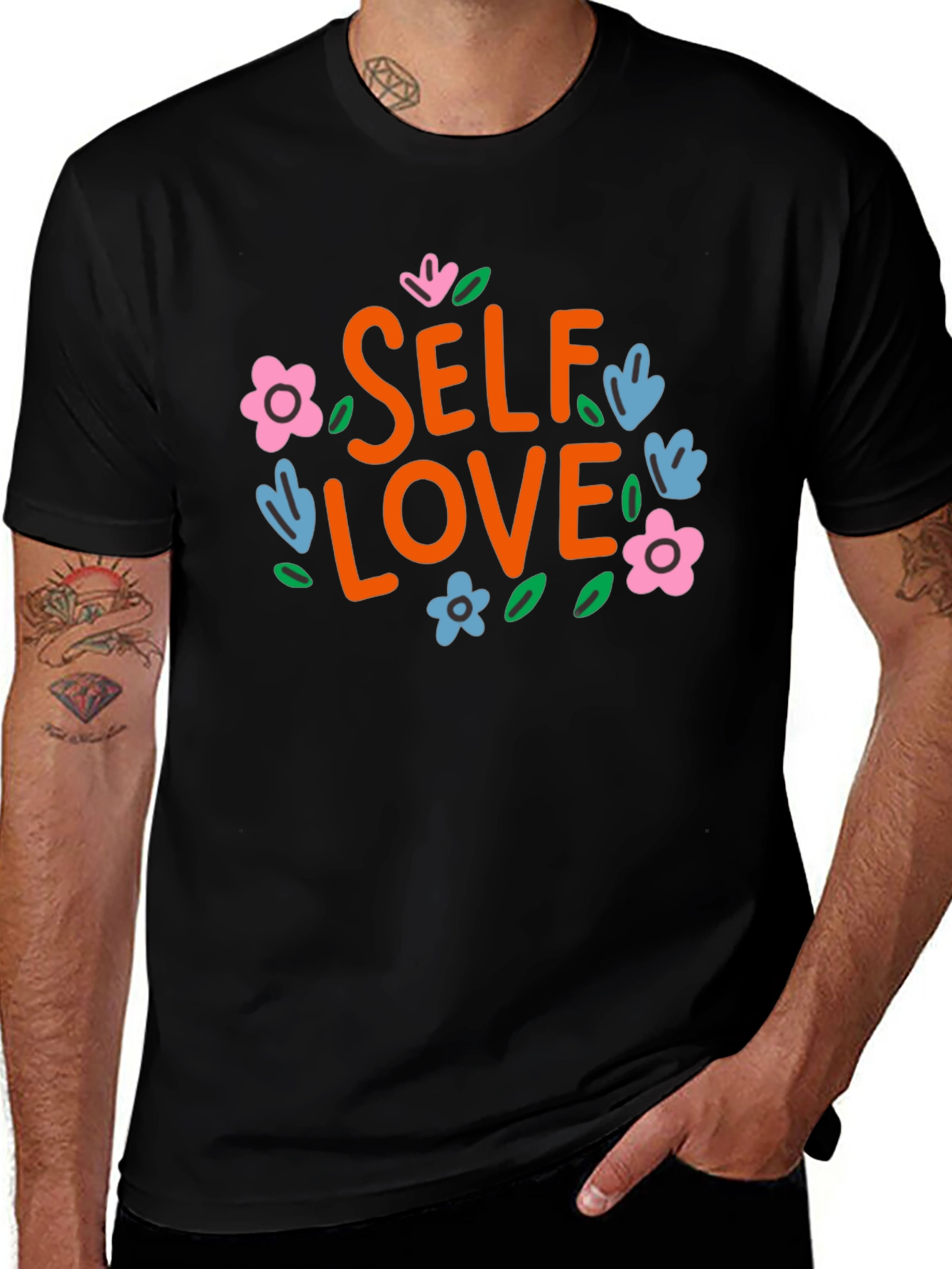 Variant 26 of Self Love Floral Graphic Tee