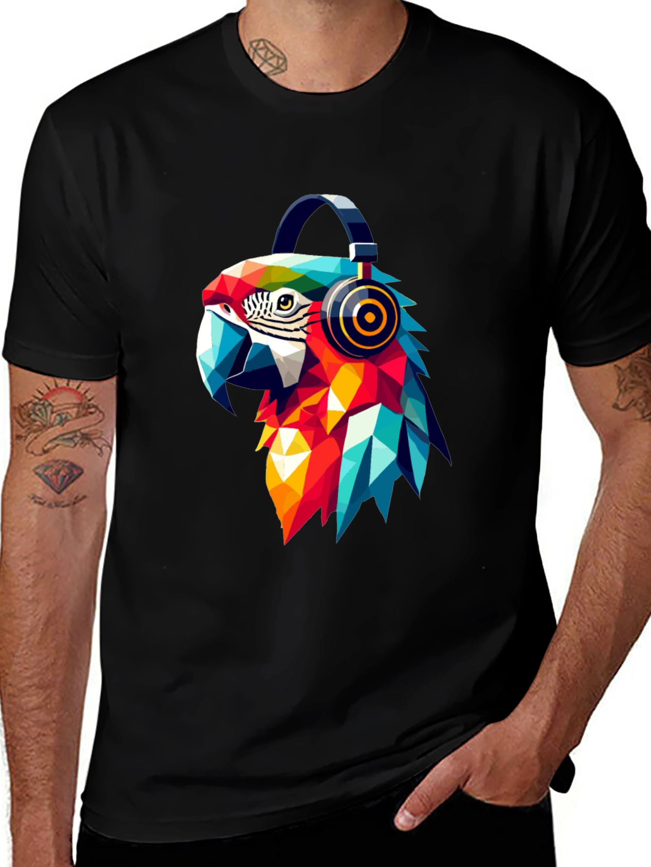 Variant 16 of Geometric Parrot T-Shirt