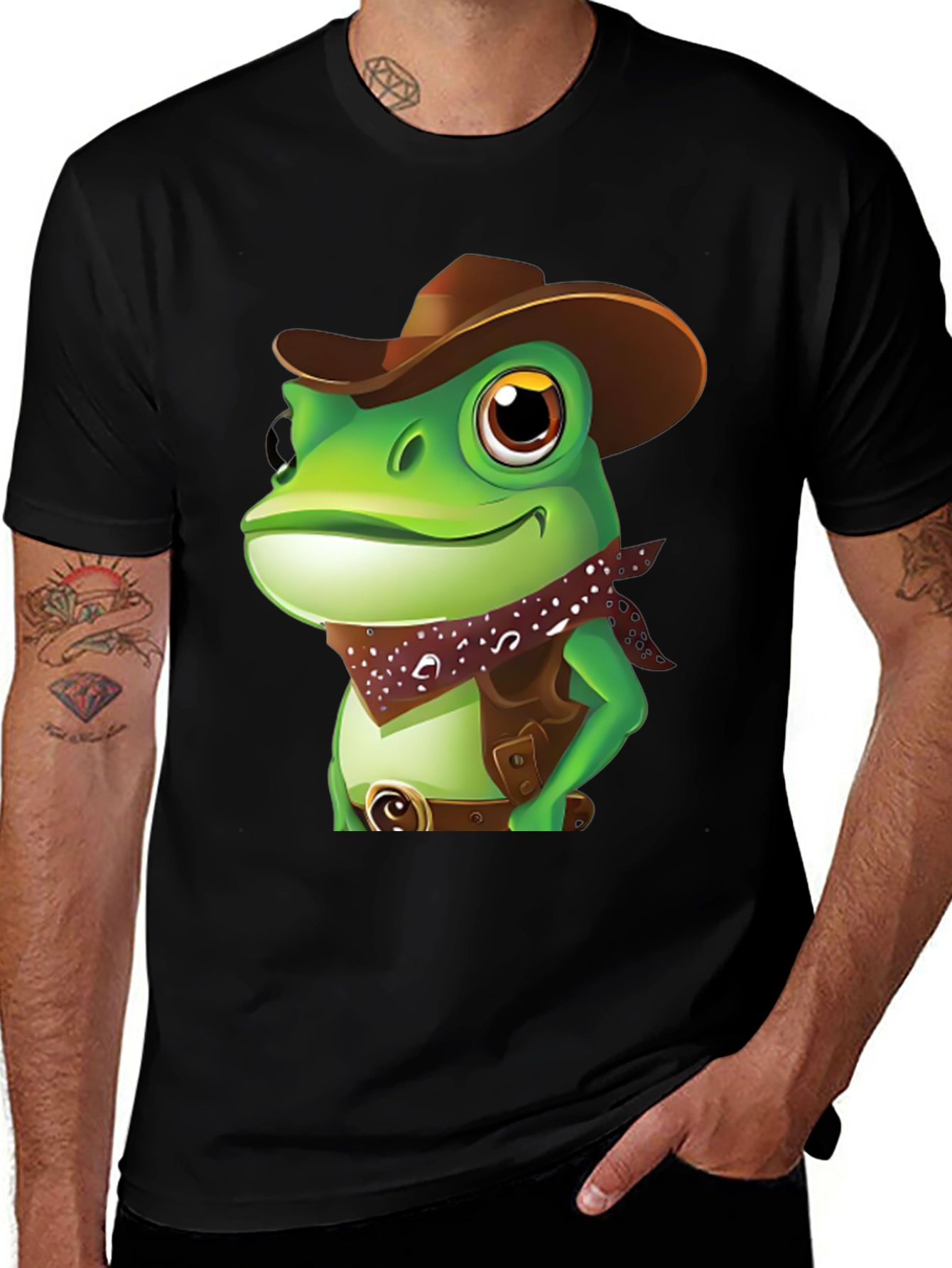 Variant 7 of Cowboy Frog T-Shirt