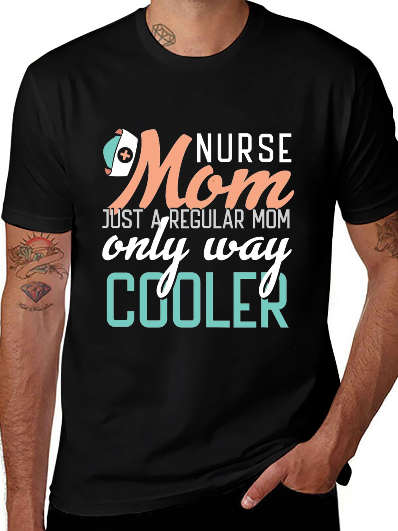 Variant 28 of Nurse Mom T-Shirt - Coolest Mom Ever!