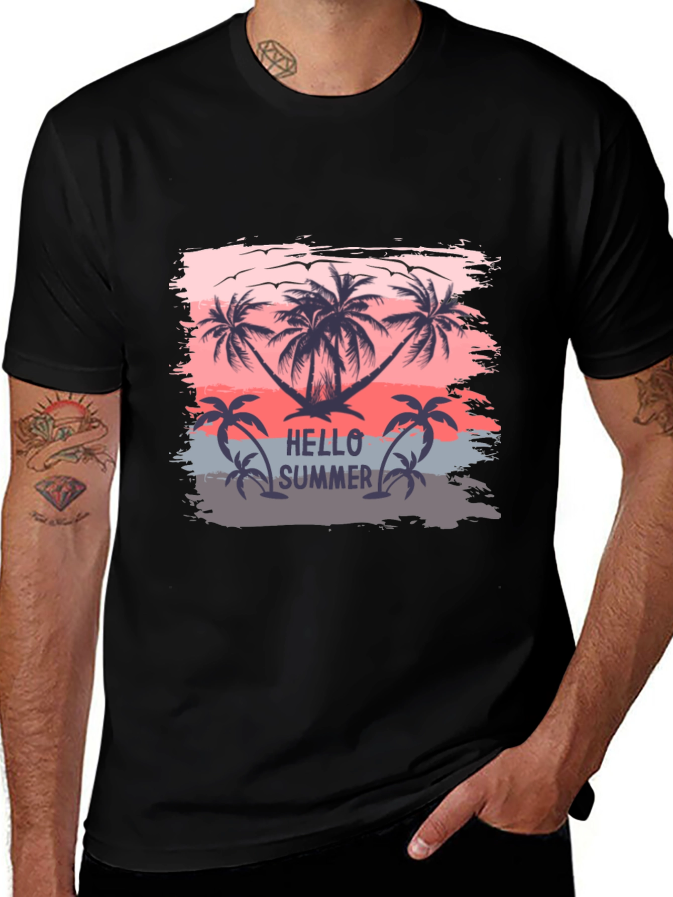 Variant 29 of Hello Summer Palm Tree T-Shirt