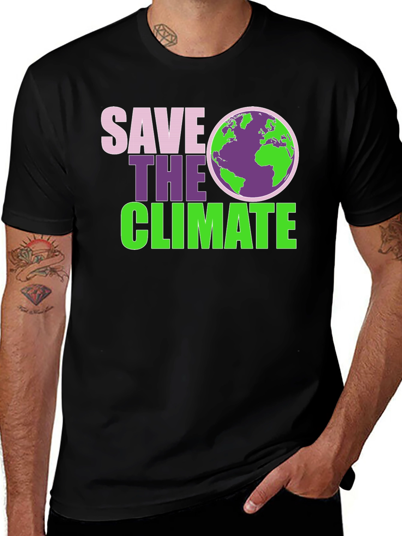 Variant 28 of Save the Climate Earth Graphic T-Shirt