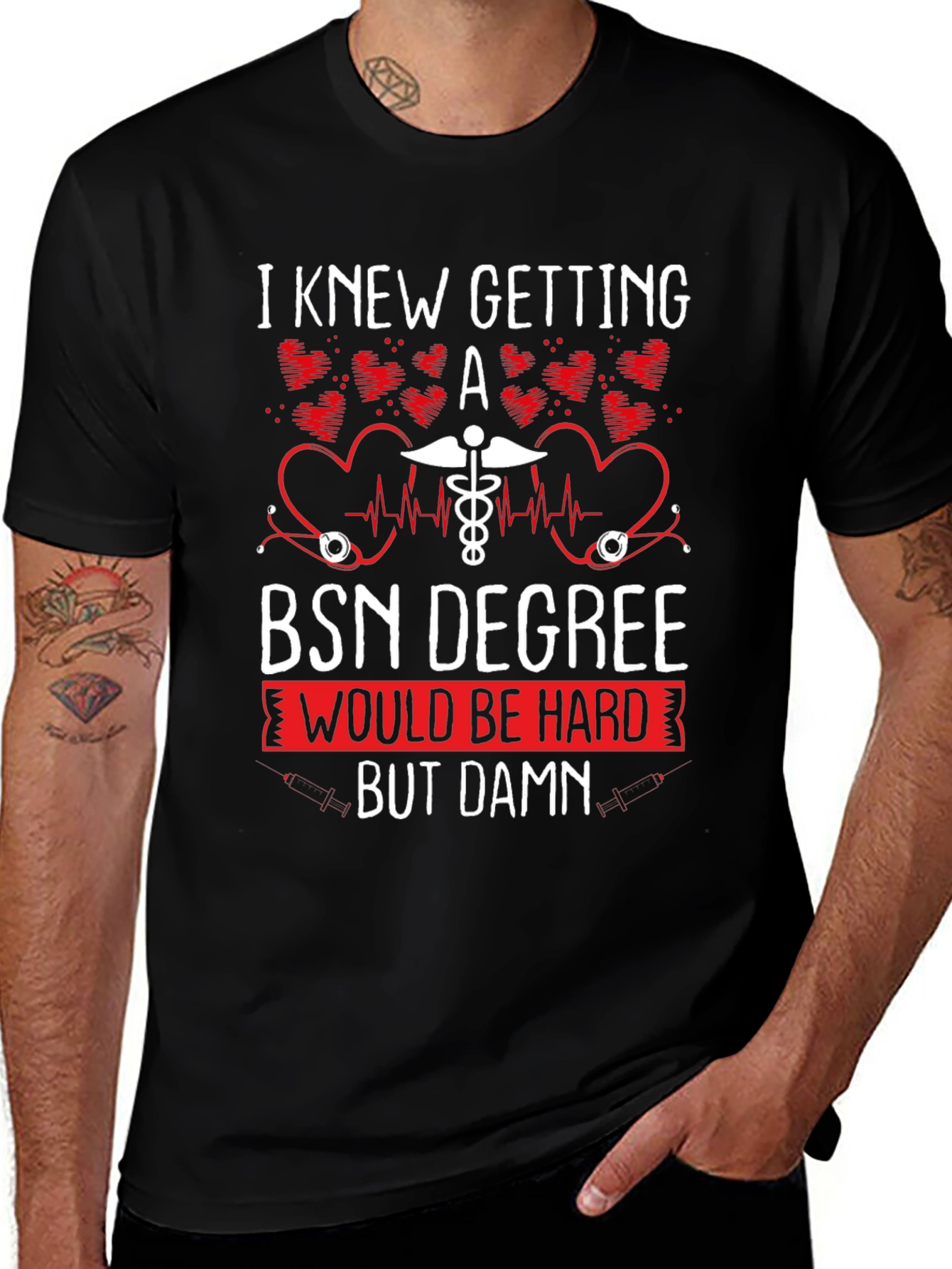 Variant 27 of BSN Degree Funny Nurse T-Shirt
