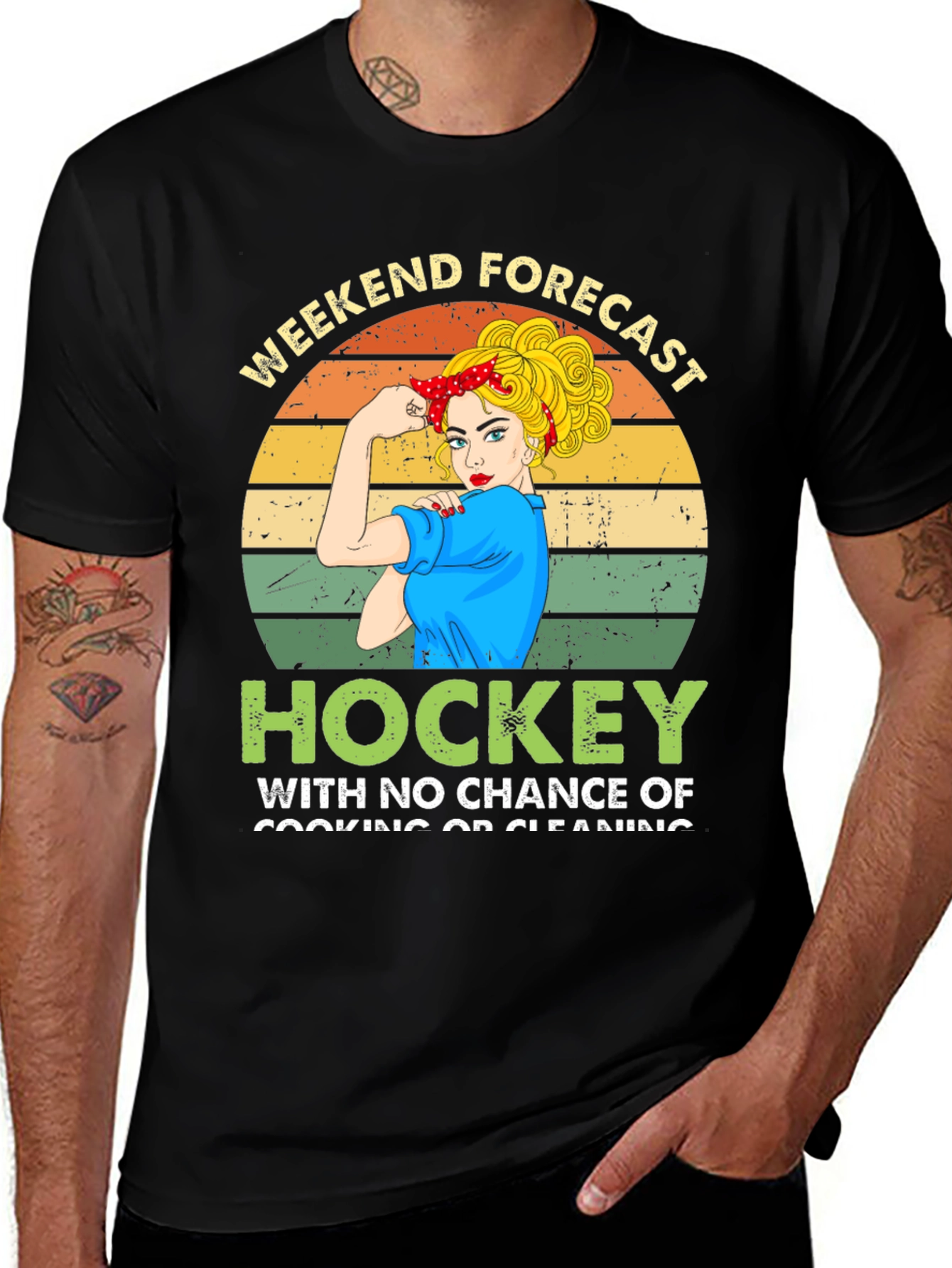 Variant 24 of Weekend Forecast Hockey T-Shirt
