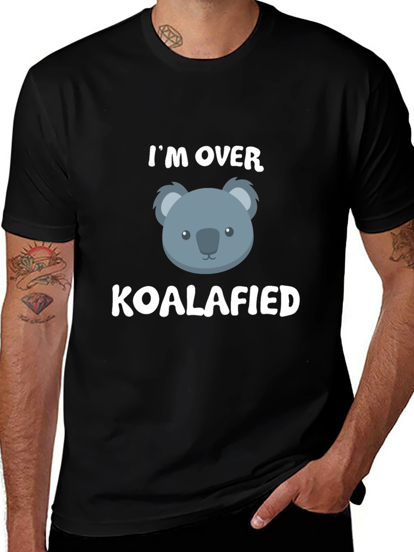 Variant 14 of I'm Over Koalafied T-Shirt Funny Koala Tee