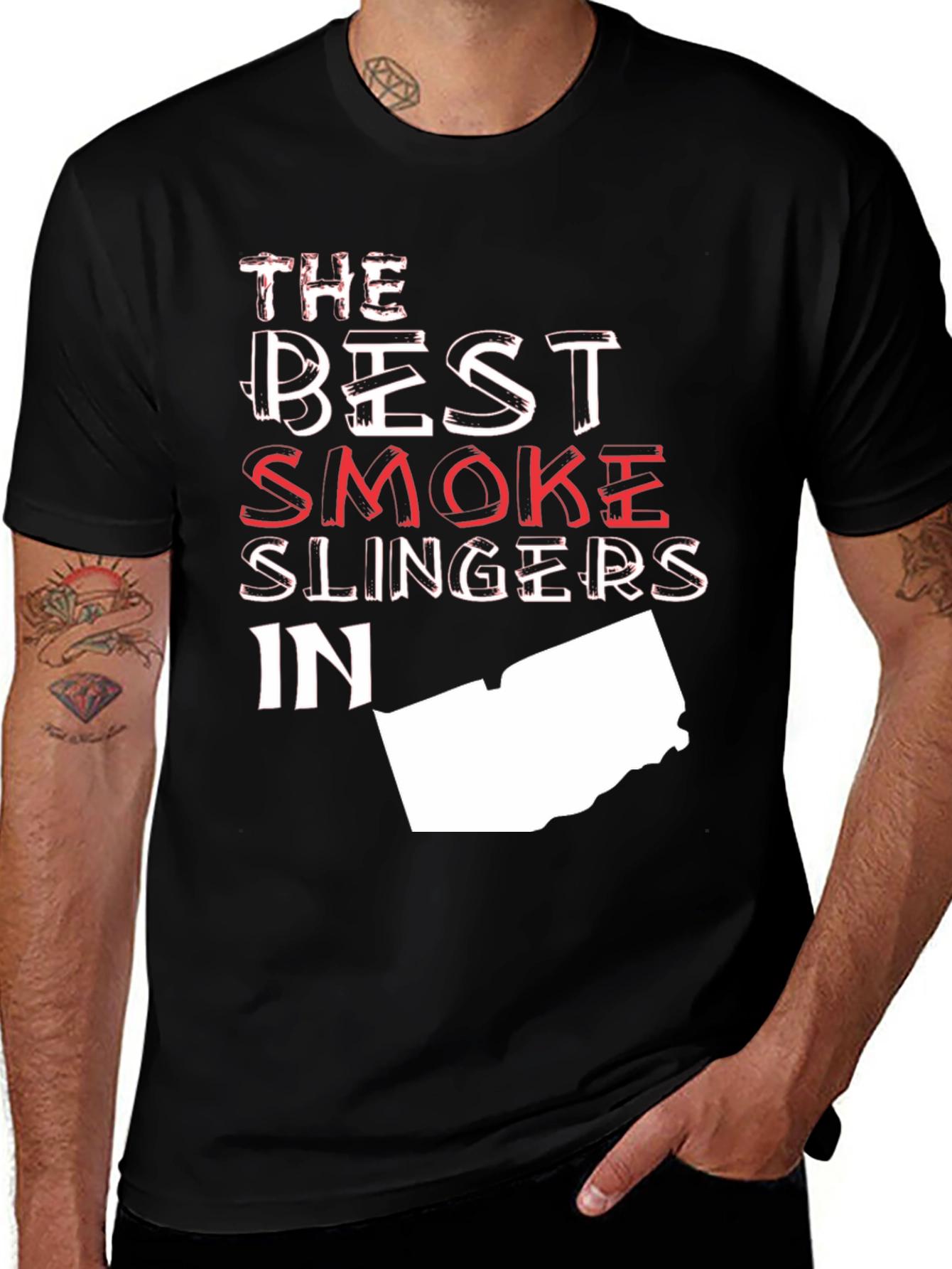 Variant 19 of Best Smoke Slingers in [State] T-Shirt