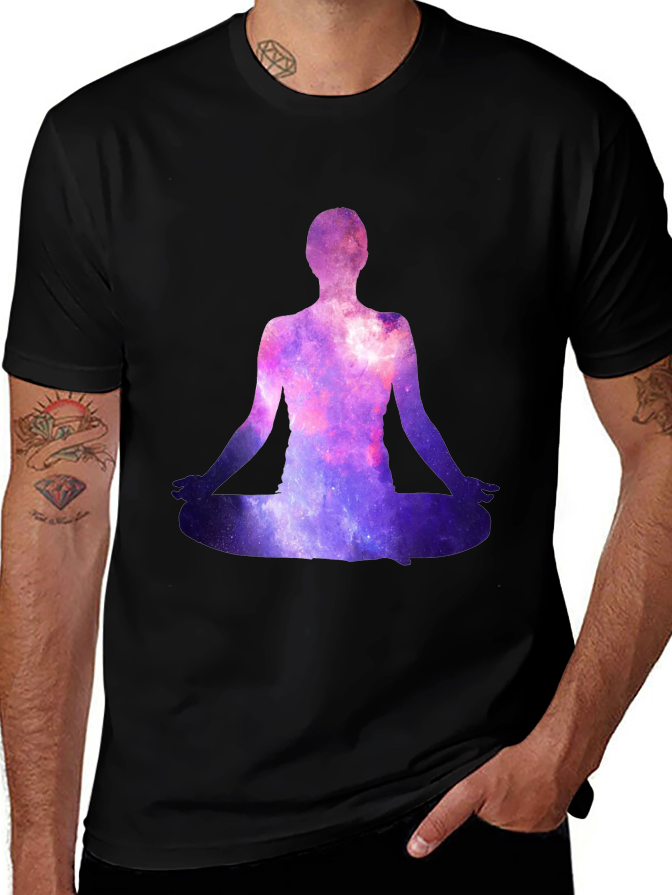 Variant 26 of Galaxy Meditation T-Shirt - Cosmic Zen